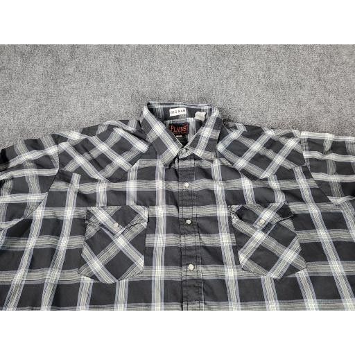 Vintage Vintage Plains Western Wear Pearl Snap Shirt Men Sz 3XL Plai Size US XXL / EU 58 / 5 - 3 Thumbnail