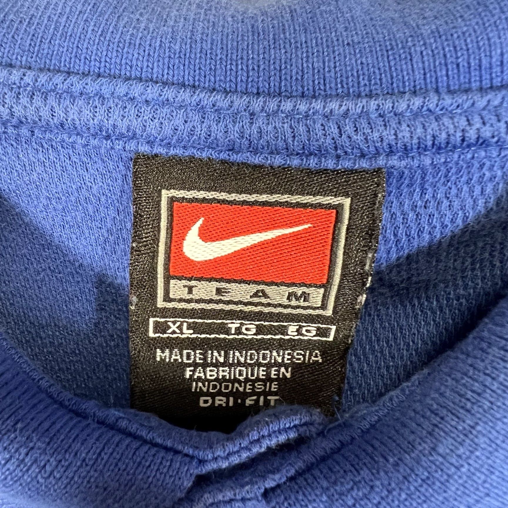 Nike Vintage Nike Dri-FIT Basketball Polo Shirt Men’s XL Blue Old School Athletic Training Size US XL / EU 56 / 4 - 6 Thumbnail