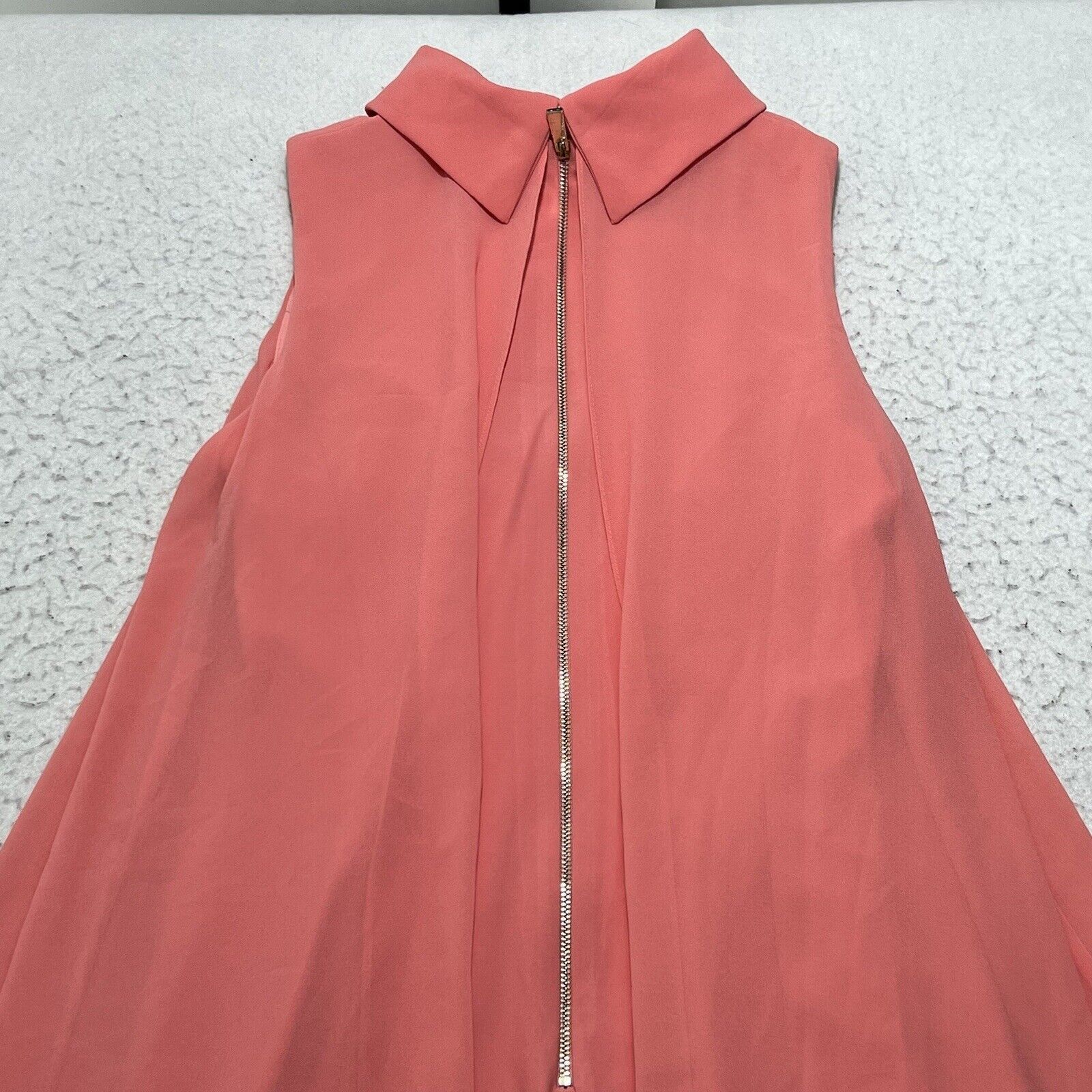 Vince Camuto Vince Camuto Sleeveless Layered Collared Sheath Dress Size M / US 6-8 / IT 42-44 - 3 Thumbnail