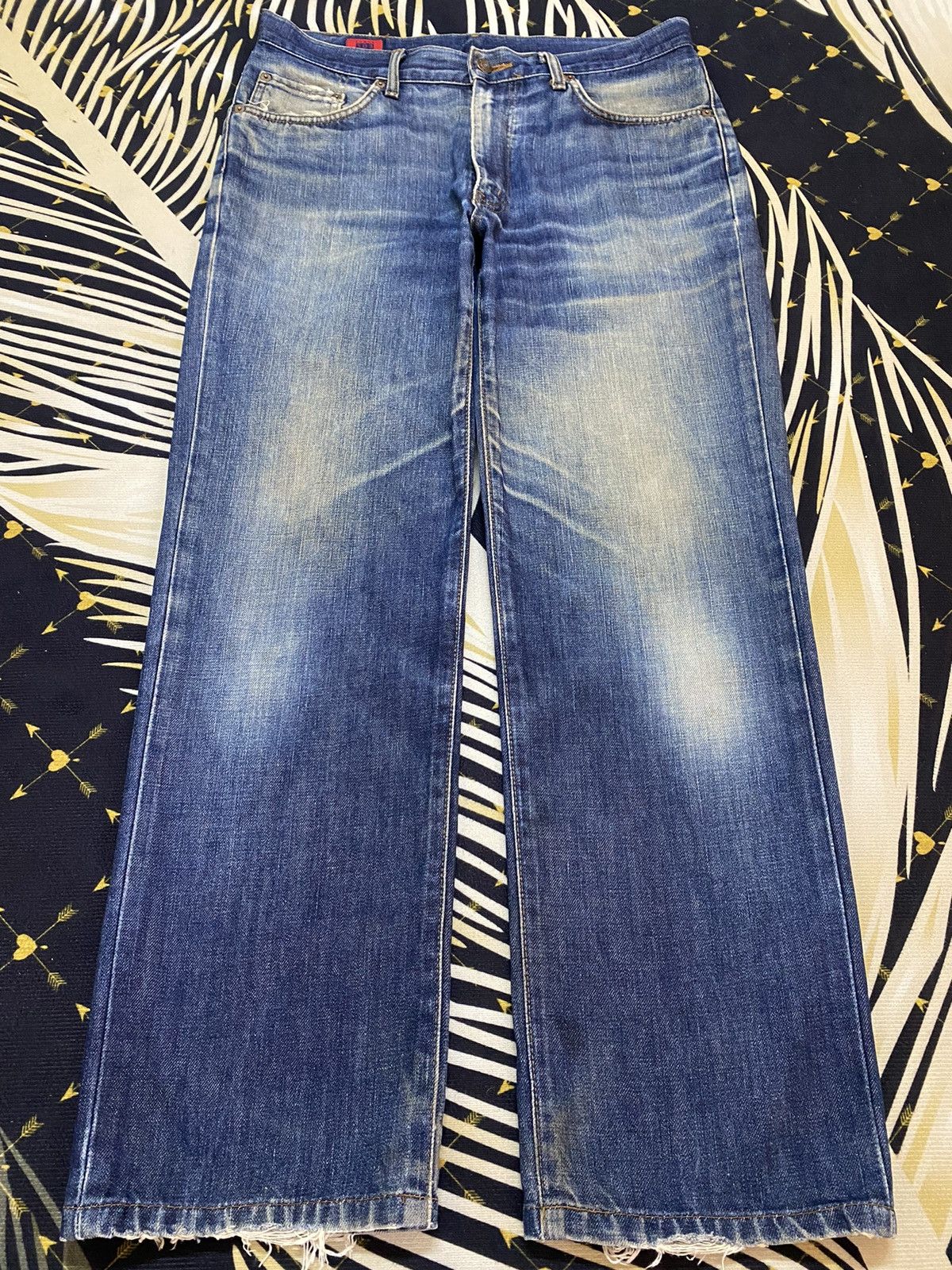 Edwin Vintage Japanese Brands Edwin503 Mud Wash Loose Jeans Size US 34 / EU 50 - 1 Thumbnail