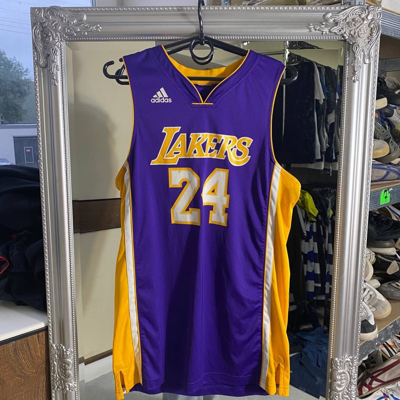 NBA Laker #8 Kobe Bryant Jersey Double Stitched Purple Size US M / EU 48-50 / 2 - 4 Thumbnail