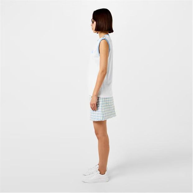 Balmain o1g2r1mq0924 Button Tank Tops in Blanc & Blue Size M / US 6-8 / IT 42-44 - 6 Thumbnail