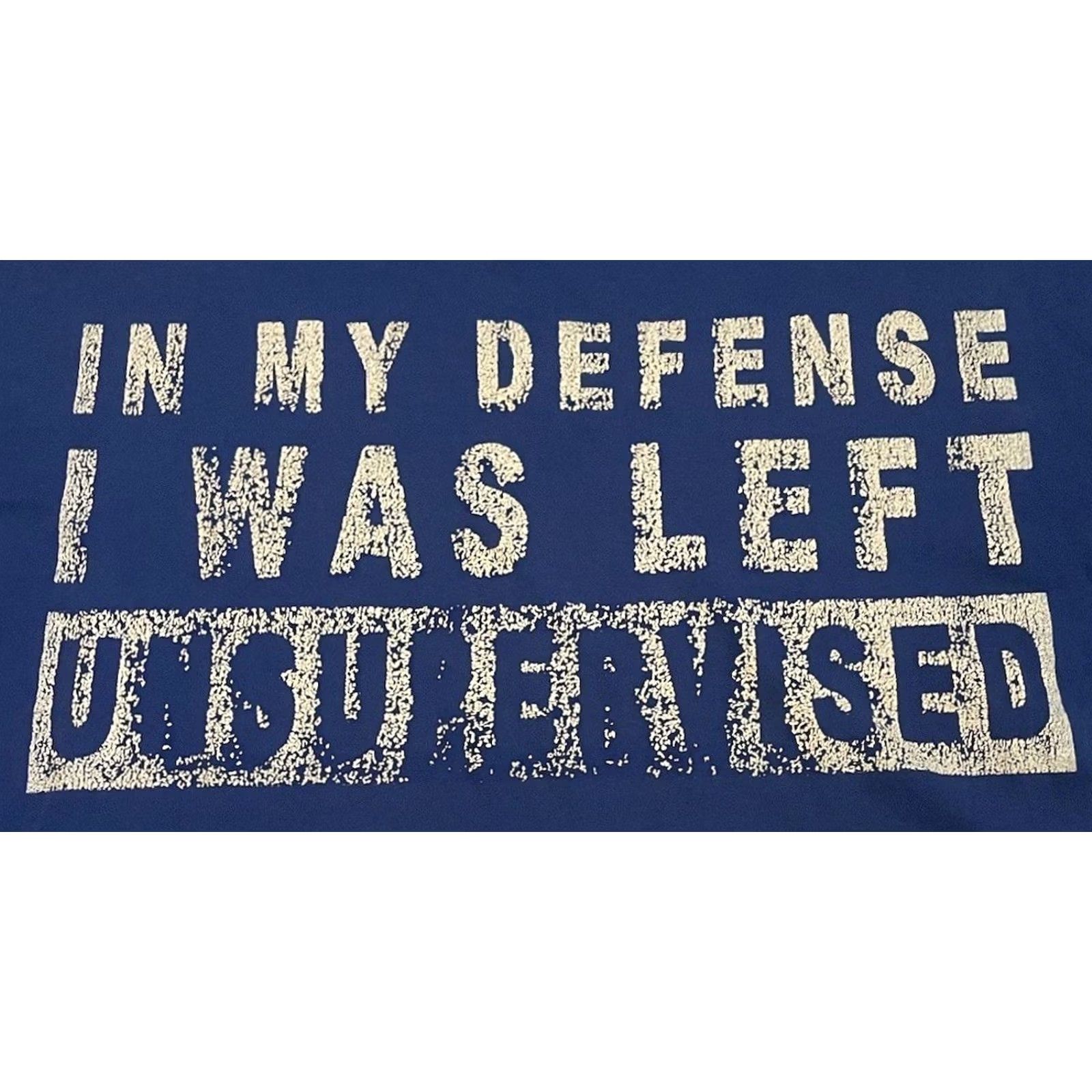 Vintage VINTAGE In My Defense I Was Left Unsupervised Faded Shirt S Funny Saying Humor Y2K 90s Shirt Size US S / EU 44-46 / 1 - 2 Thumbnail