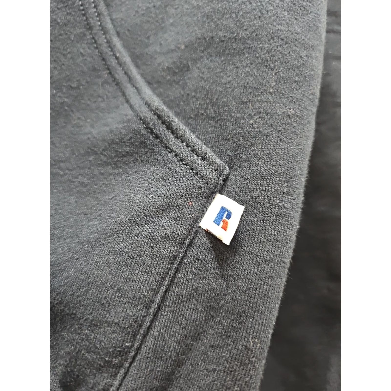 Russell Athletic VINTAGE Russell Athletic Hoodie Men’s M Blue 90s Pullover Hooded with Pockets Size US M / EU 48-50 / 2 - 2 Thumbnail