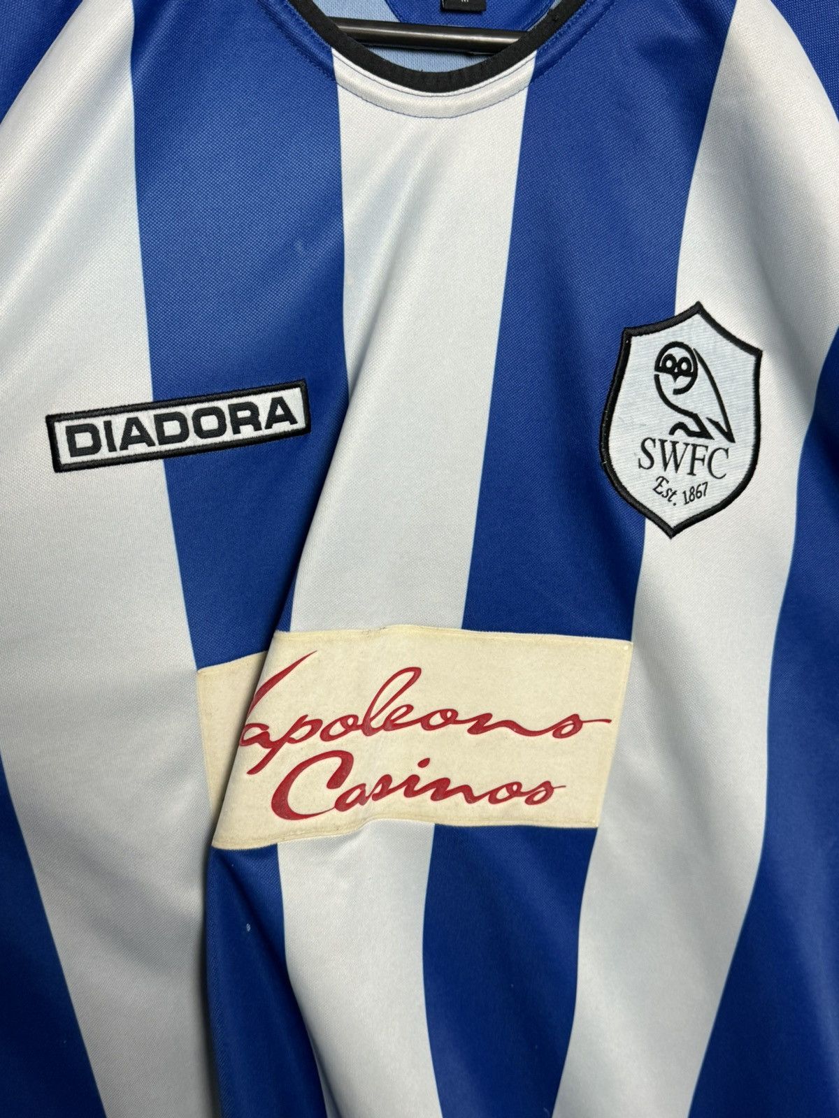 Diadora Sheffield Wednesday 03/05 Home Football Jersey Size US M / EU 48-50 / 2 - 3 Thumbnail