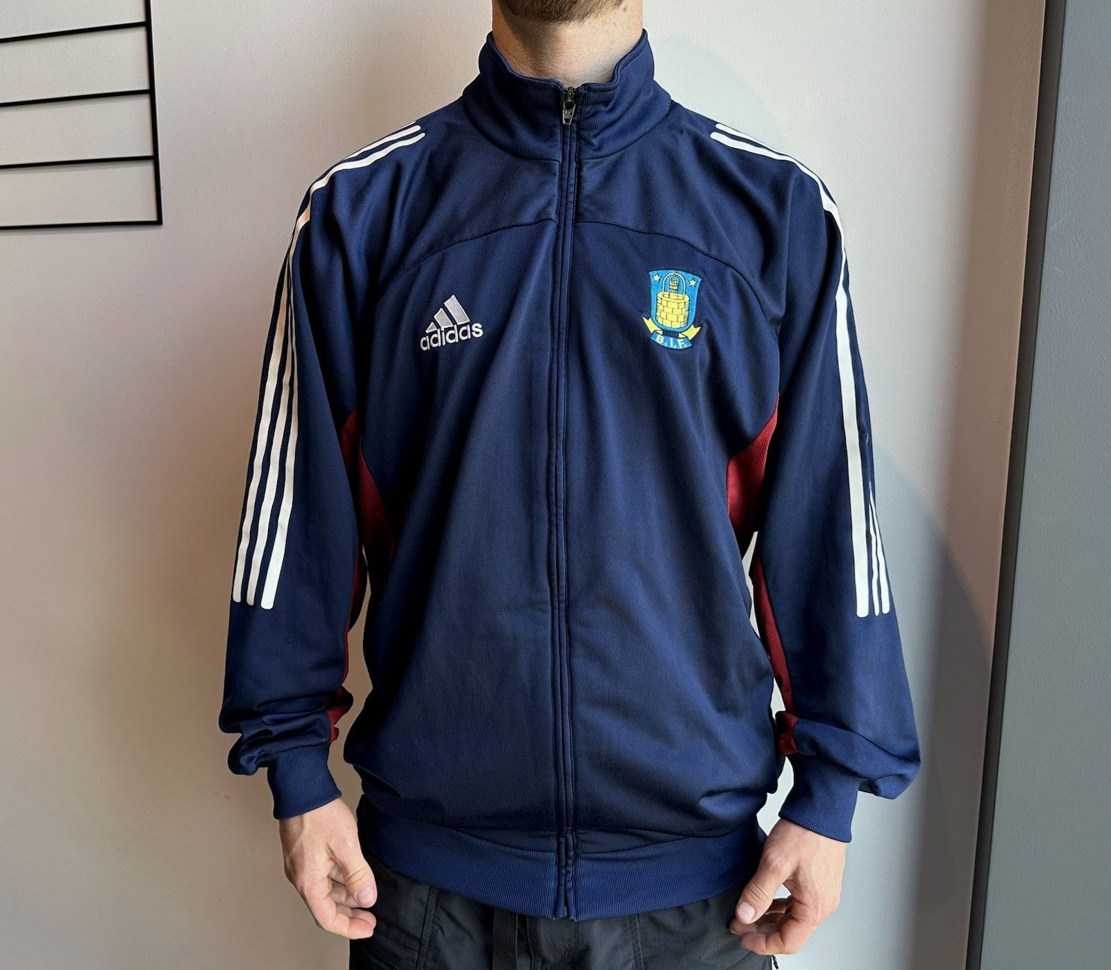 Adidas Vintage Brondby IF Brøndby Training Jacket Soccer Adidas Size US M / EU 48-50 / 2 - 1 Thumbnail