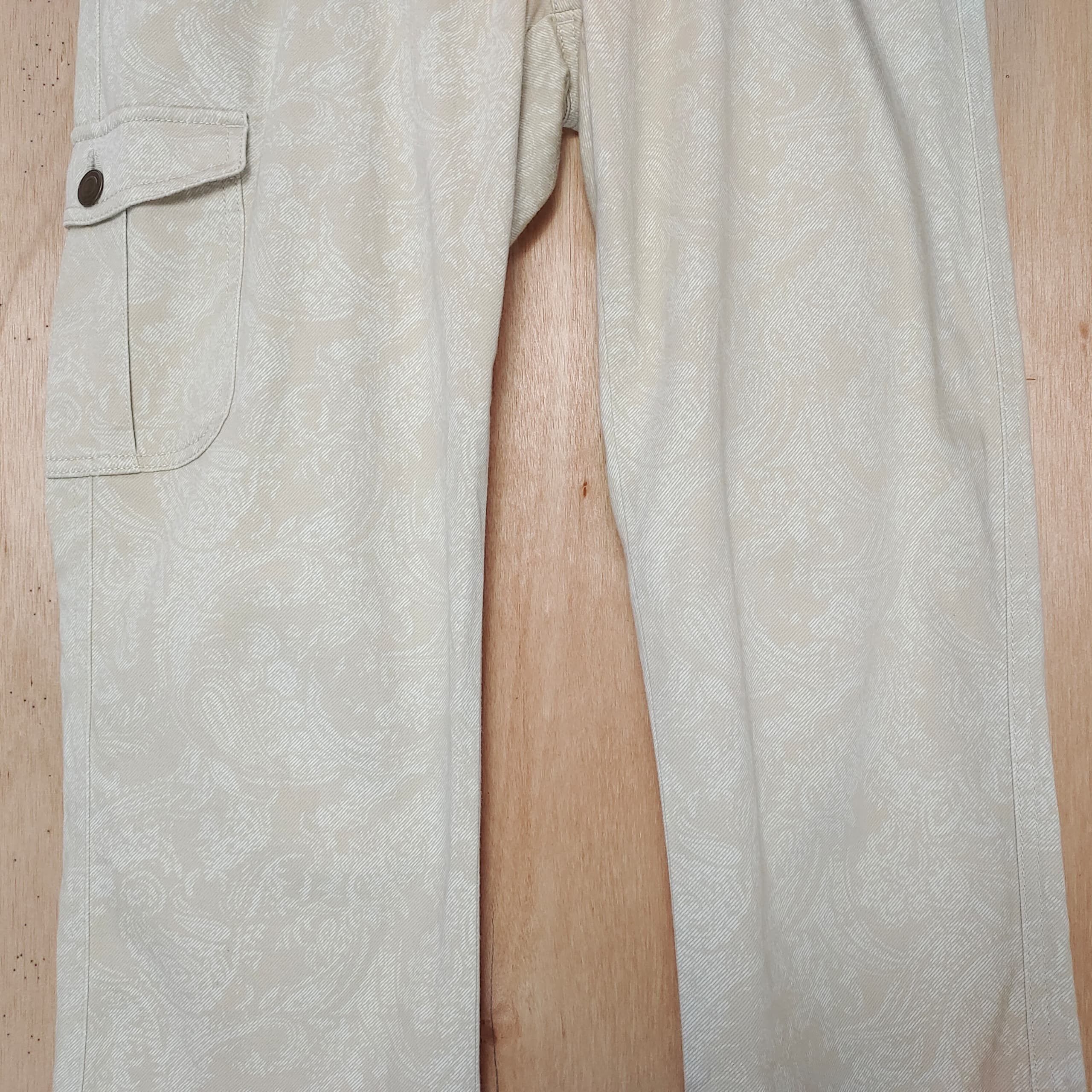 If Six Was Nine KOLWIN PAISLEY SINGLE SIDE POCKET BOOT CUT SOFT COTTON PANTS Size US 29 - 5 Thumbnail