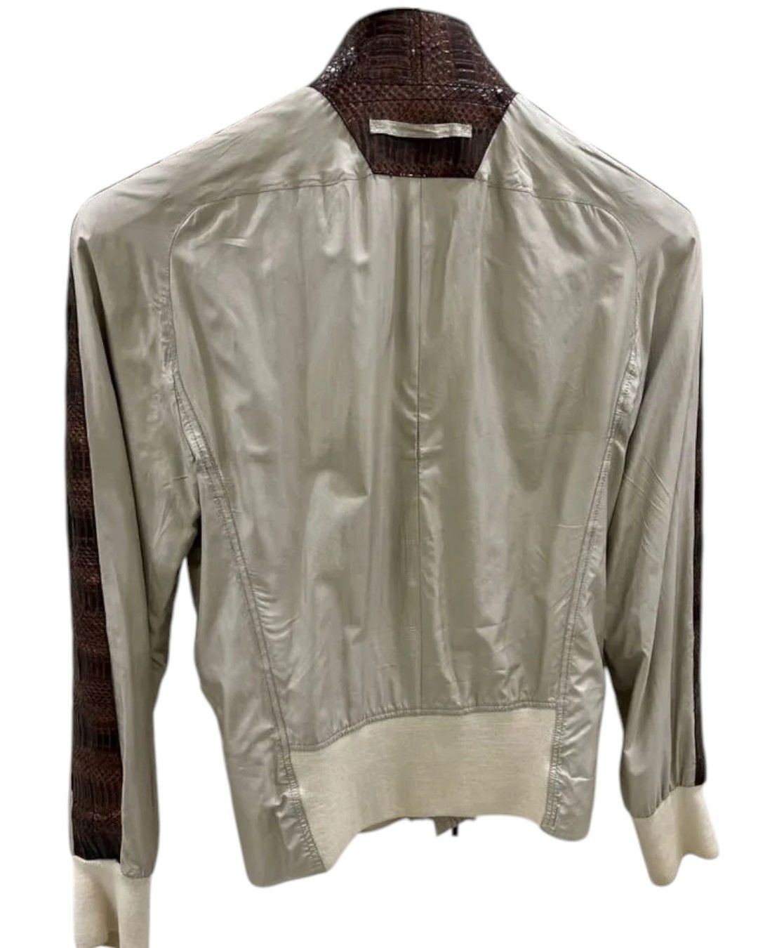Roberto Cavalli 1ST LINE PYTHON SKIN LEATHER BOMBER JACKET Size US M / EU 48-50 / 2 - 4 Thumbnail
