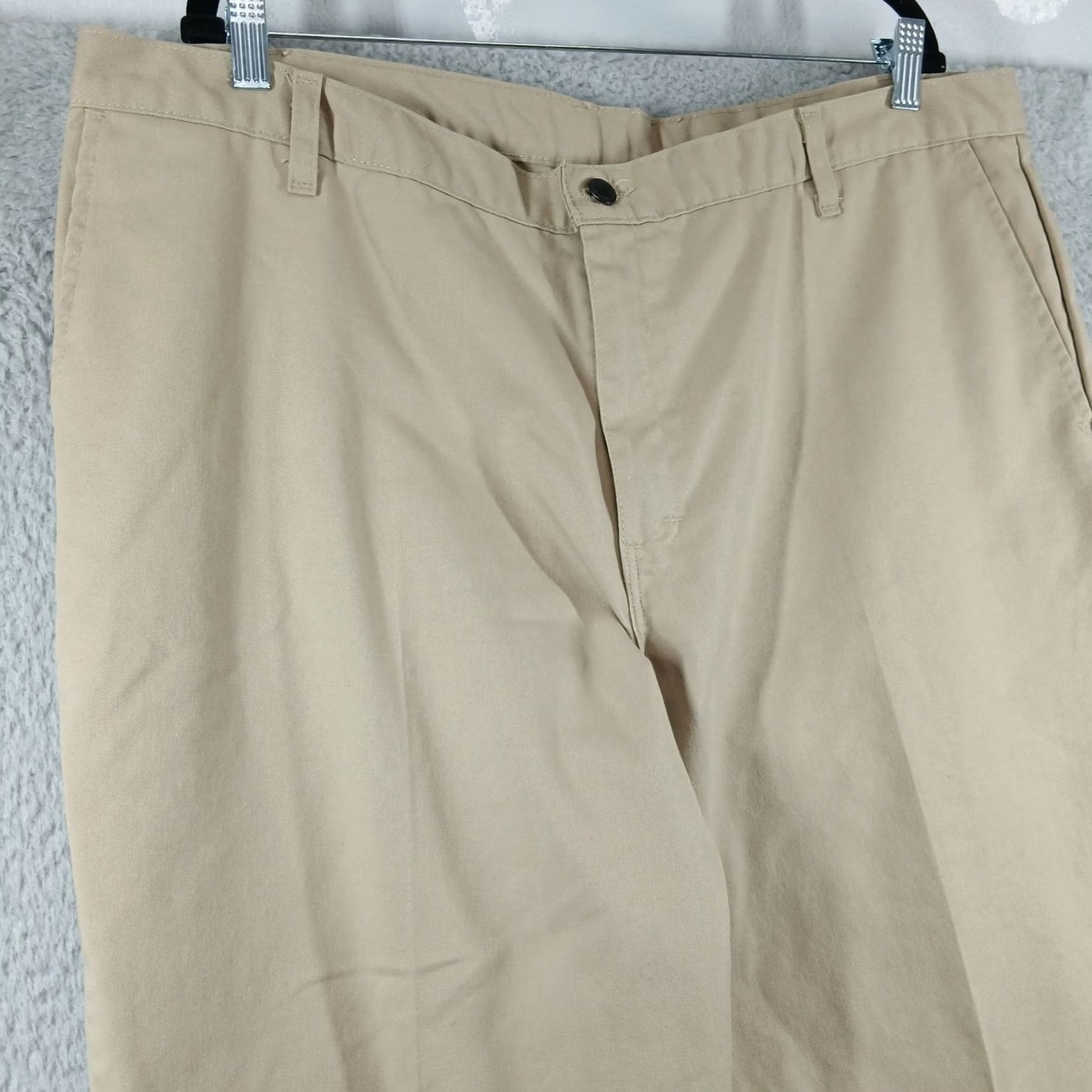Dickies Genuine Dickies Chino Pants Mens 42x30 Beige Flat Front Casual Trousers EUC Size US 42 / EU 58 - 6 Thumbnail