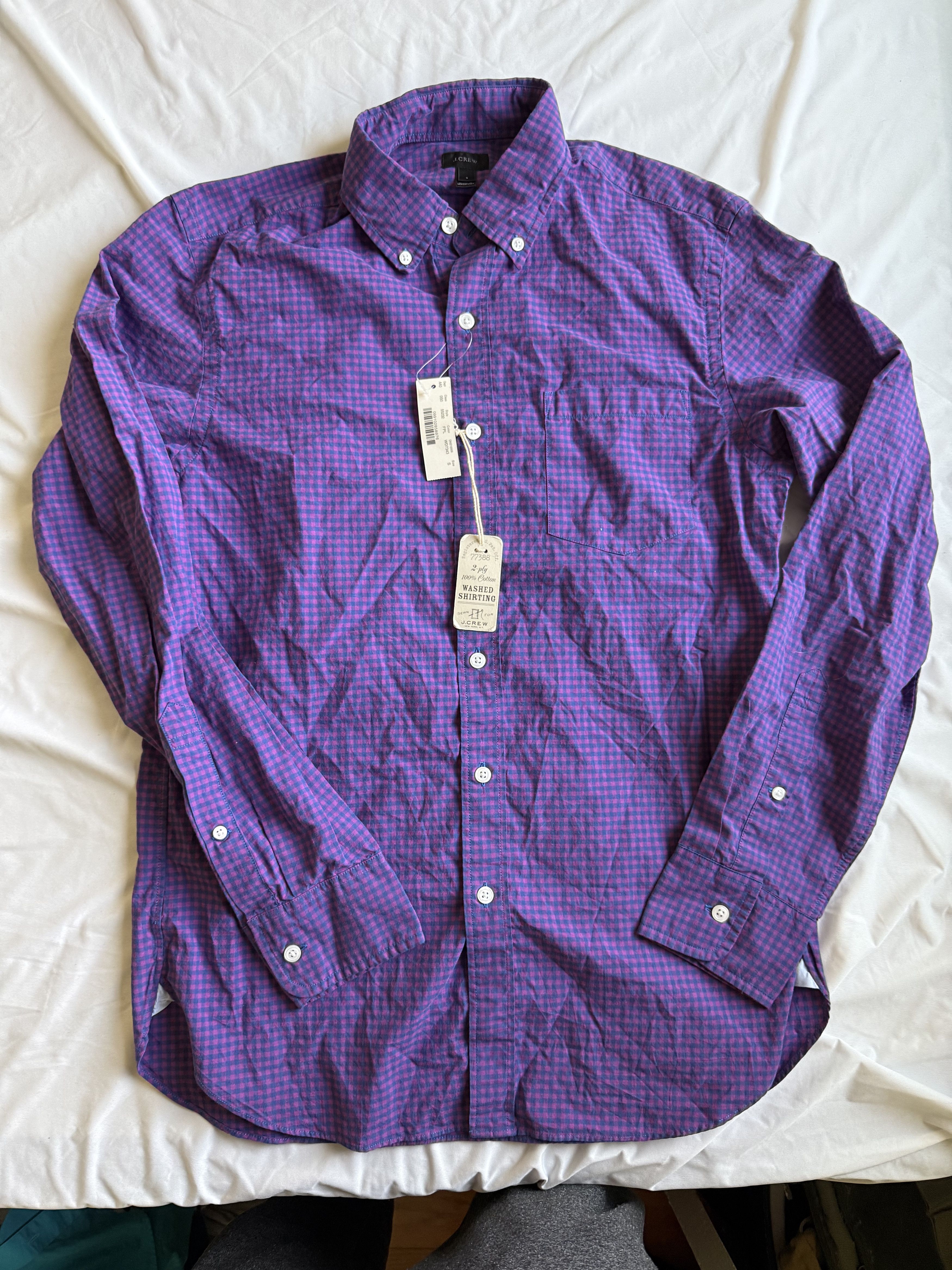 J.Crew J. Crew Secret Wash Gingham Button Up Shirt Small $69.50 Size US S / EU 44-46 / 1 - 2 Thumbnail
