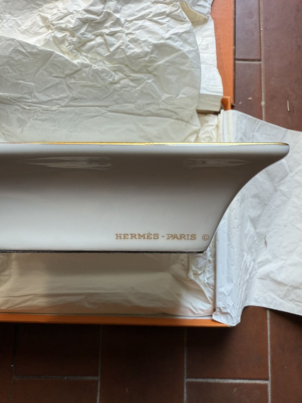 Hermes Hermes Paris Porcelain Cigar Ashtray Size ONE SIZE - 5 Thumbnail