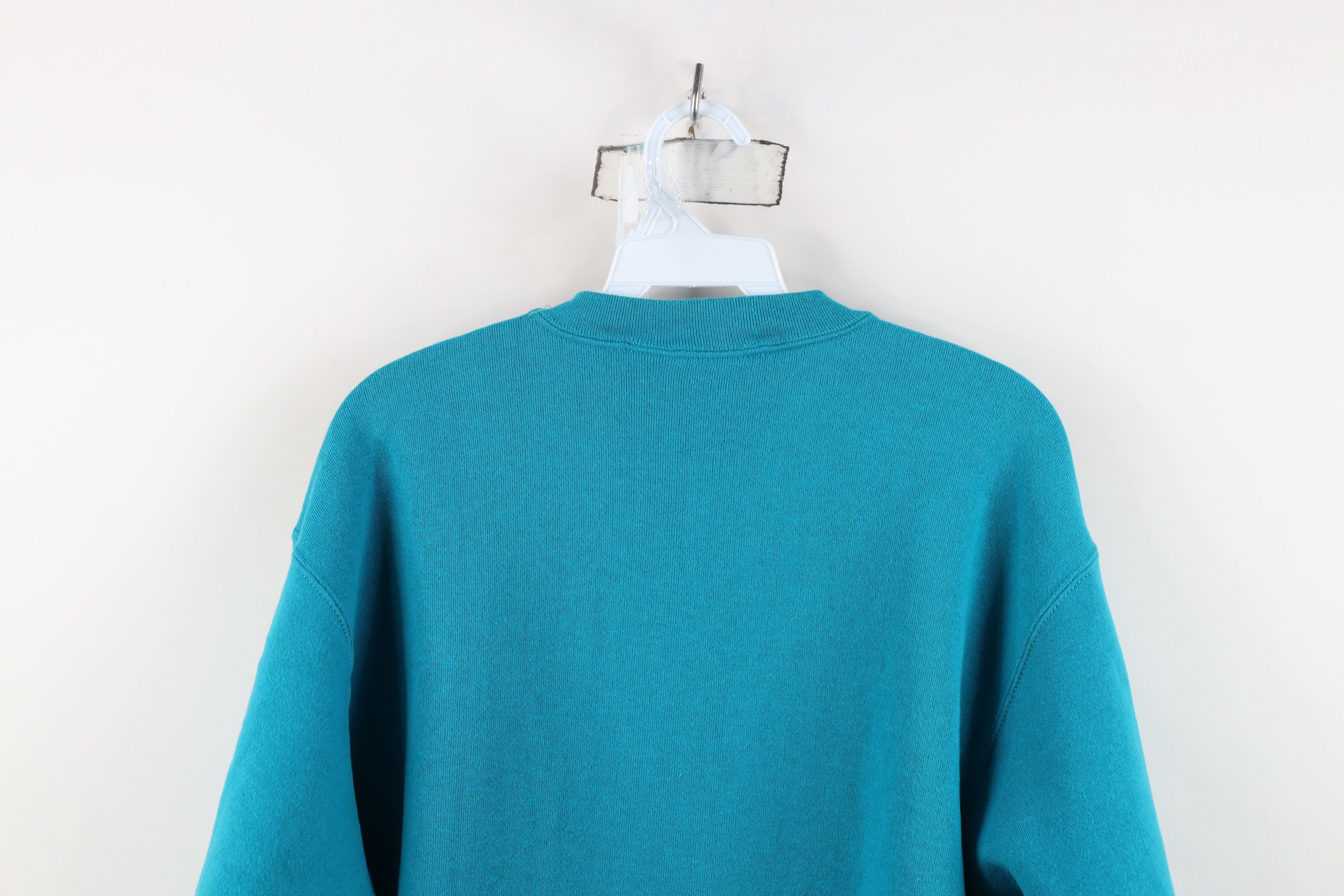 Vintage Vintage 90s Streetwear Heavy Crewneck Sweatshirt Blue USA Size L / US 10 / IT 46 - 11 Thumbnail