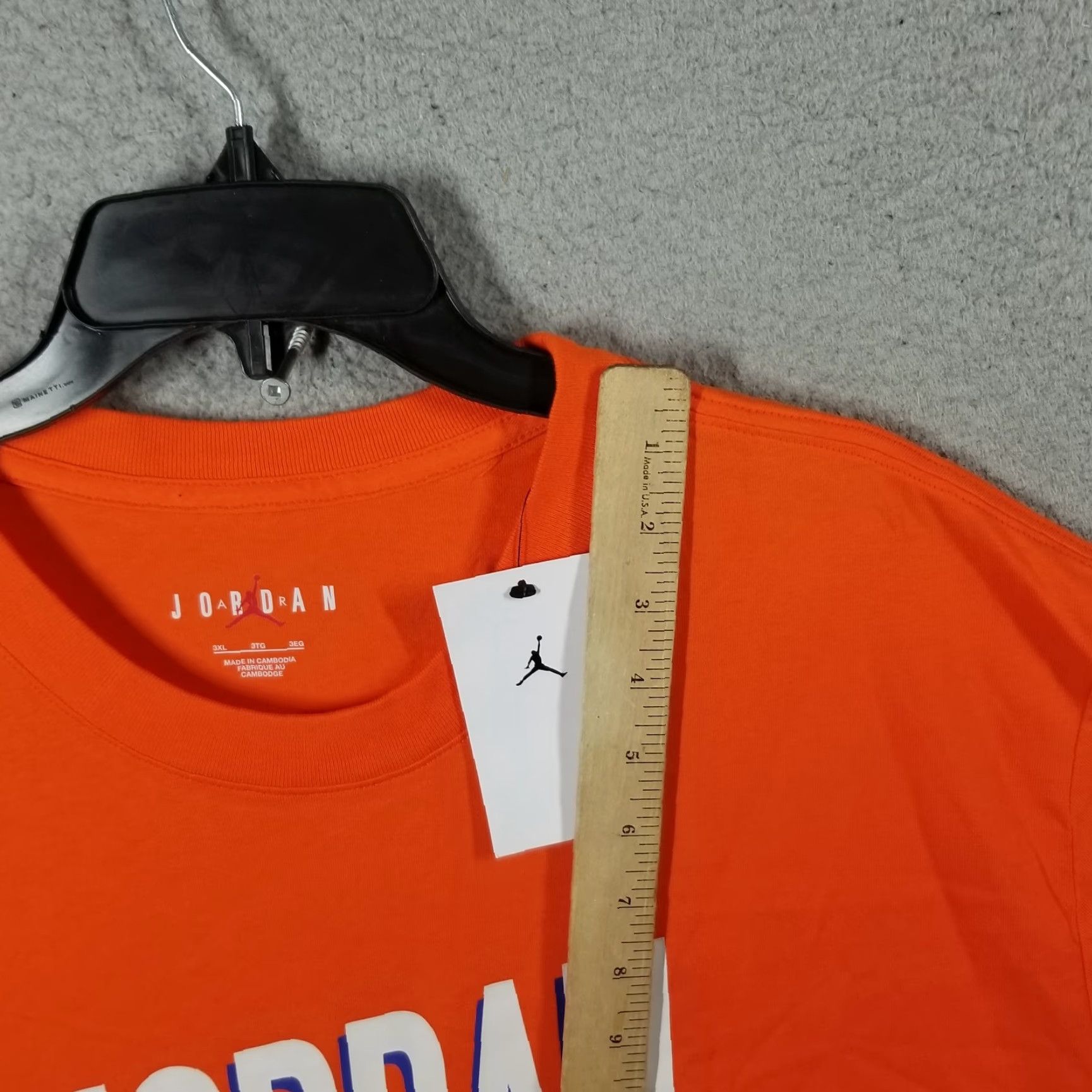 Nike Nike Air Jordan MVP Wheaties T-Shirt Mens 3XL Orange Crew Neck Short Sleeve Graphic Print Retro 80s 90s Size US XXL / EU 58 / 5 - 3 Thumbnail