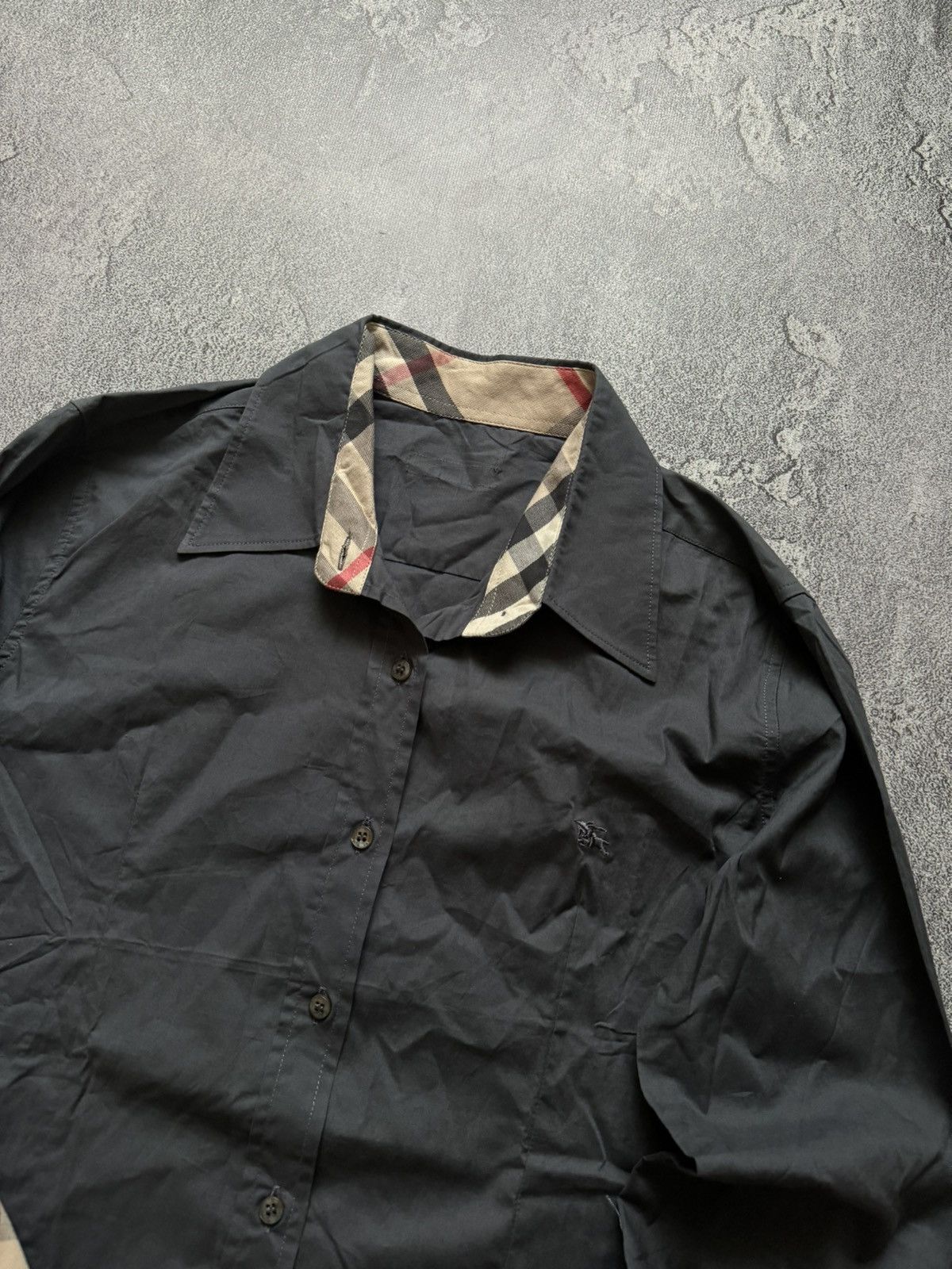 Burberry × Vintage Burberry S Wmns nova check vintage shirt button up blouse Size S / US 4 / IT 40 - 4 Thumbnail