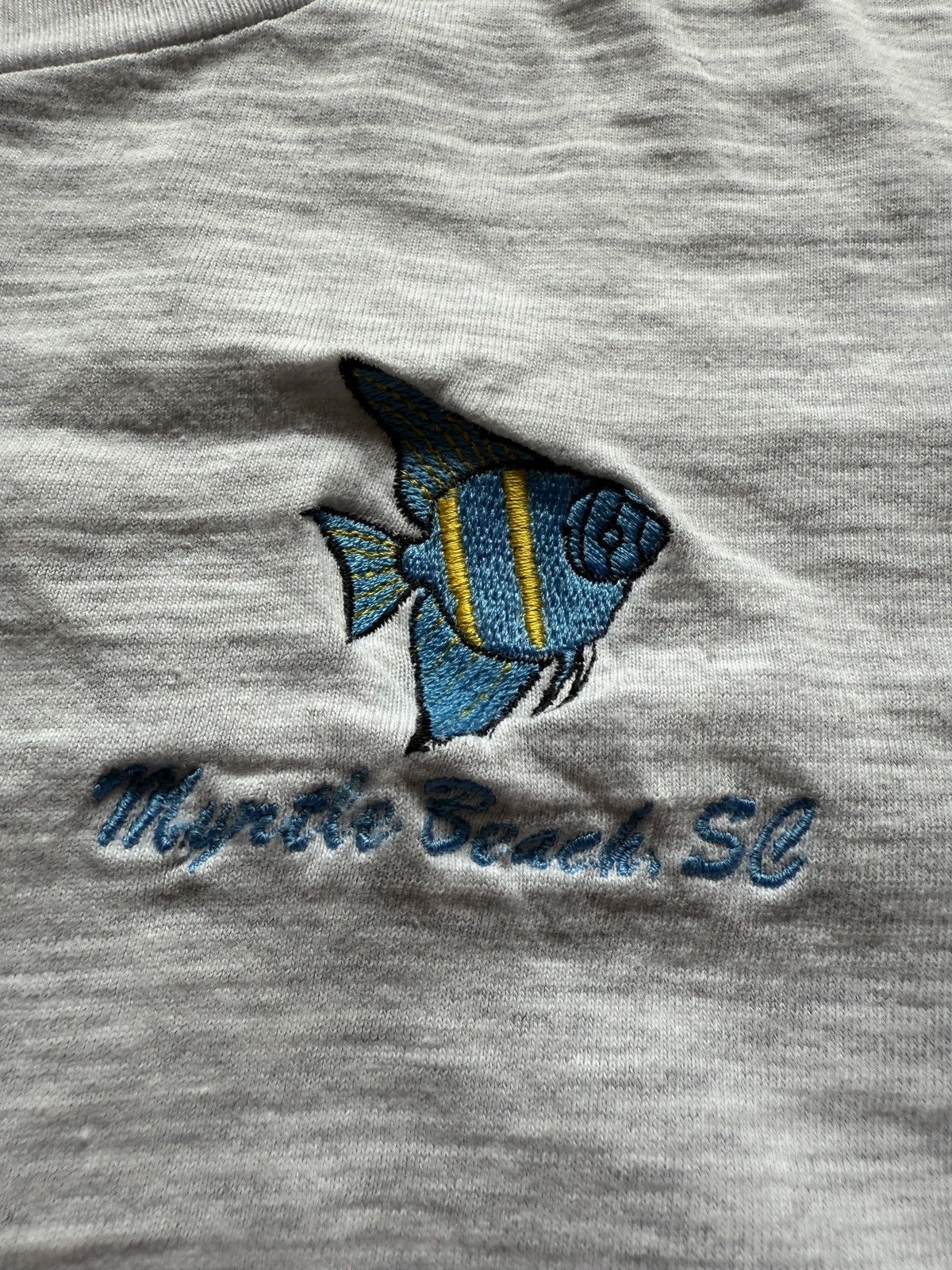 Other Vintage 90s Myrtle Beach South Carolina Fish Embroidered Tee Size US L / EU 52-54 / 3 - 3 Thumbnail