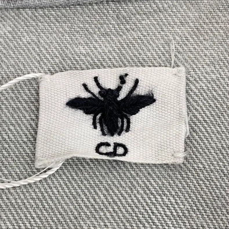 Dior Dior Gray washed old bee embroidery cotton lapel single-br Size XS / US 0-2 / IT 36-38 - 6 Thumbnail