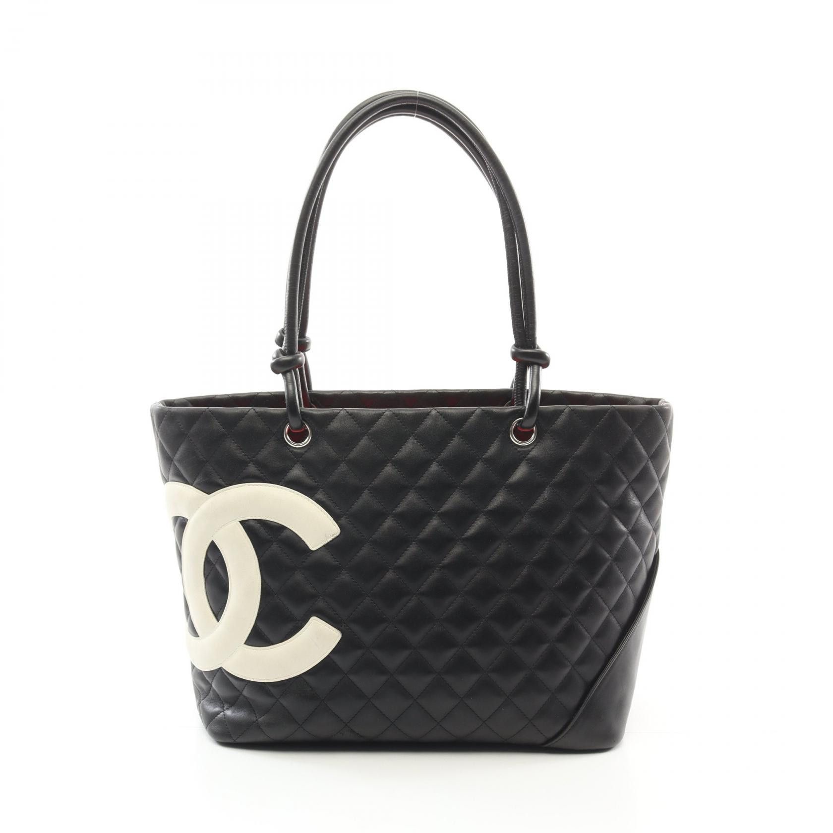 Chanel Chanel Cambon Line Leather Tote Bag Leather Tote Bag A25169 in Black, Women's