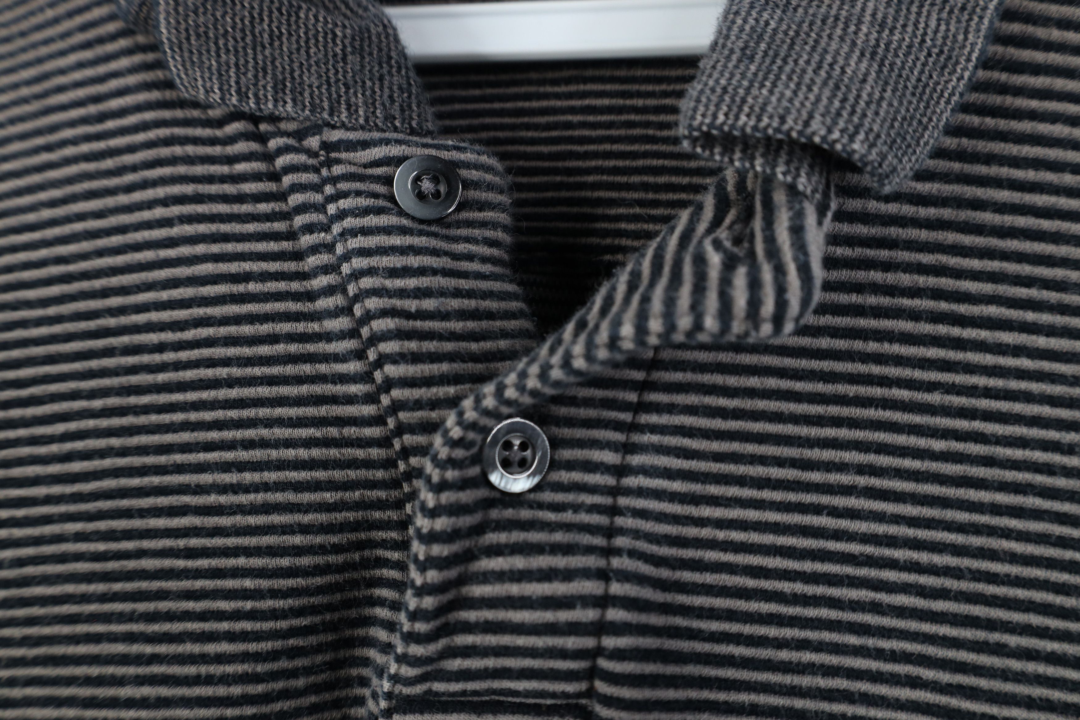 Vintage Vintage 90s Streetwear Ribbed Knit Long Sleeve Rugby Polo Size US M / EU 48-50 / 2 - 4 Thumbnail