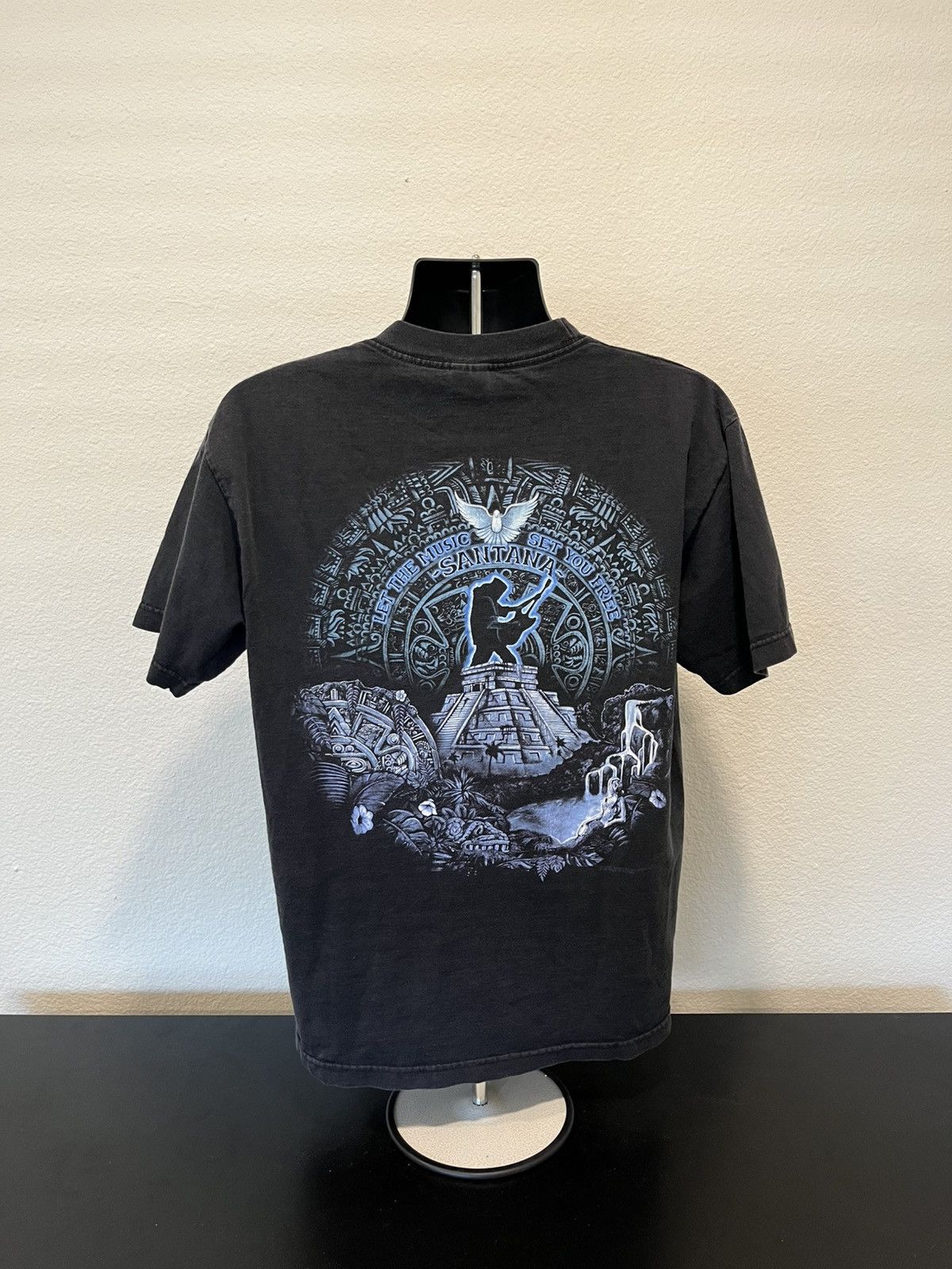 Band Tees × Vintage Carlos Santana shirt let the music set you free vintage 90s Size US L / EU 52-54 / 3 - 2 Thumbnail