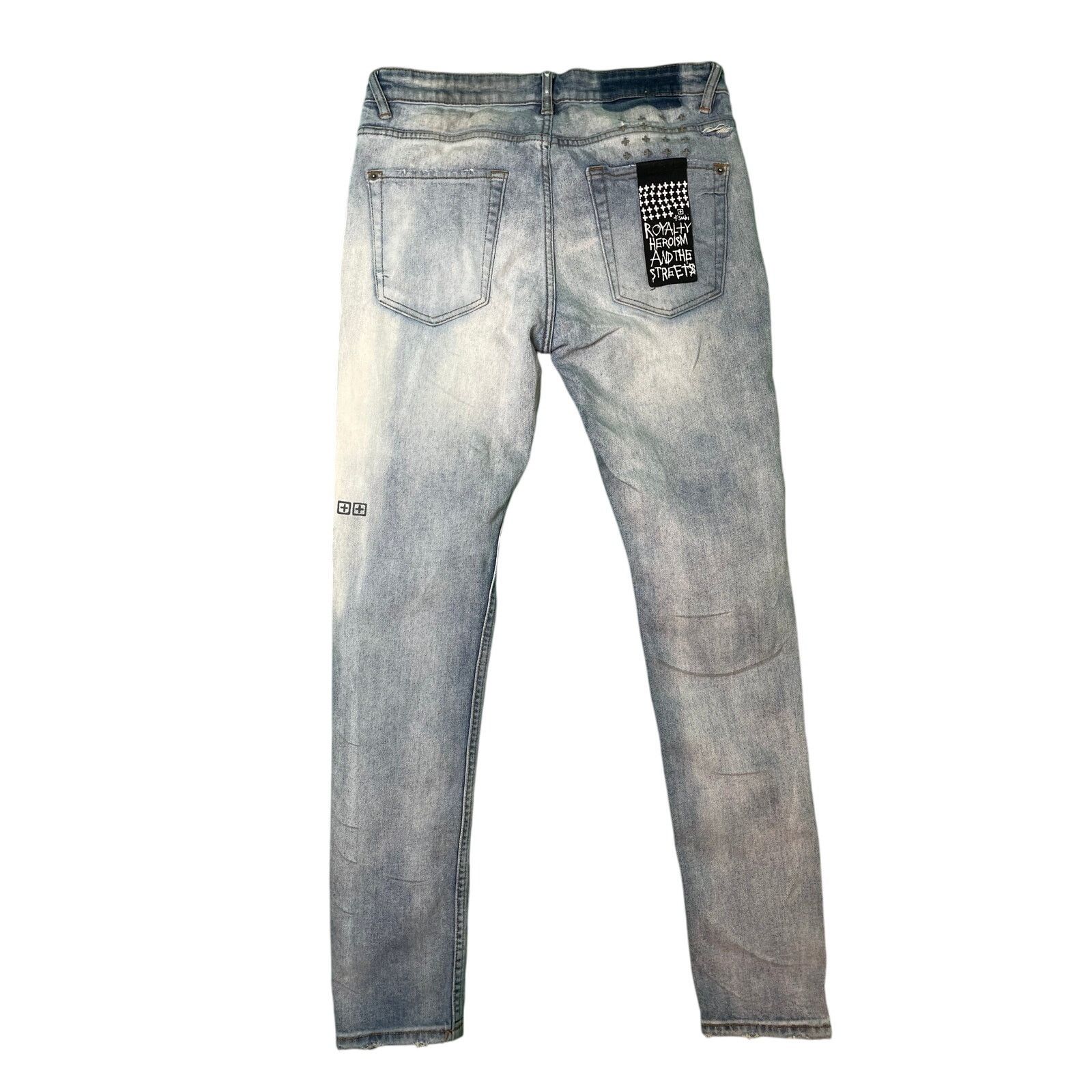 Ksubi Ksubi Bleach Wash Blue Jeans Size US 32 / EU 48 - 2 Thumbnail