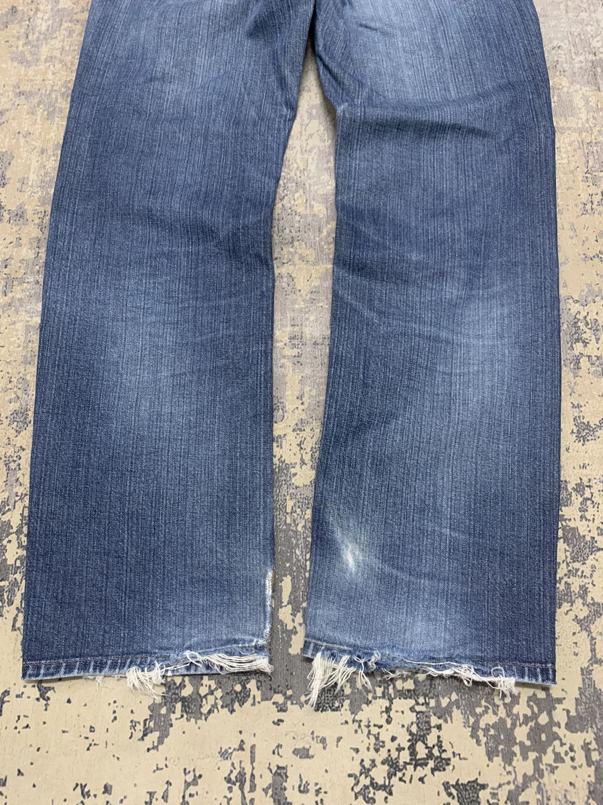 Japanese Brand Vintage Lee M.R. Indigo Blue Straight Fit Denim Pants Size US 31 - 13 Thumbnail