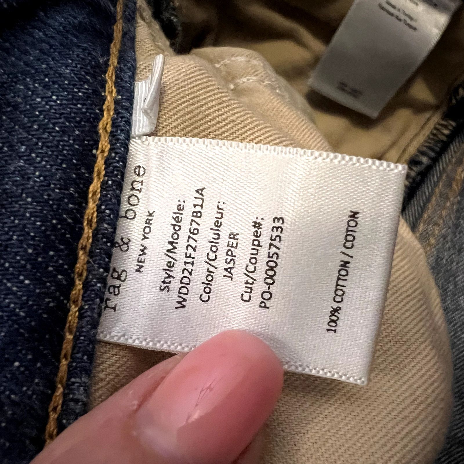 Rag & Bone rag & bone Maya High Rise Slim Jeans Jasper Blue size 25 Size 25" / US 0 / IT 36 - 8 Thumbnail