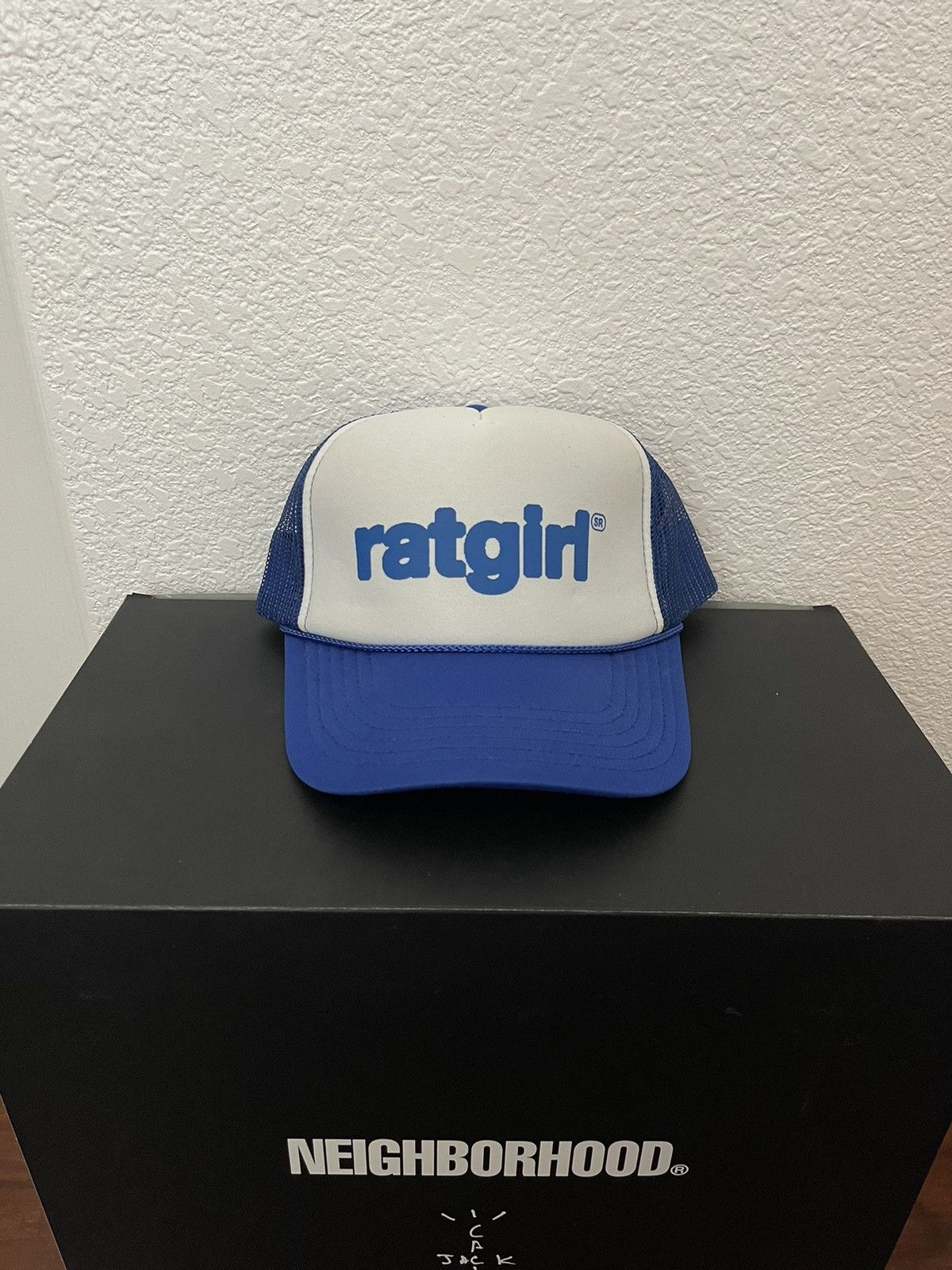 image of Stray Rats Ratgirl Blue Trucker Hat, Men's
