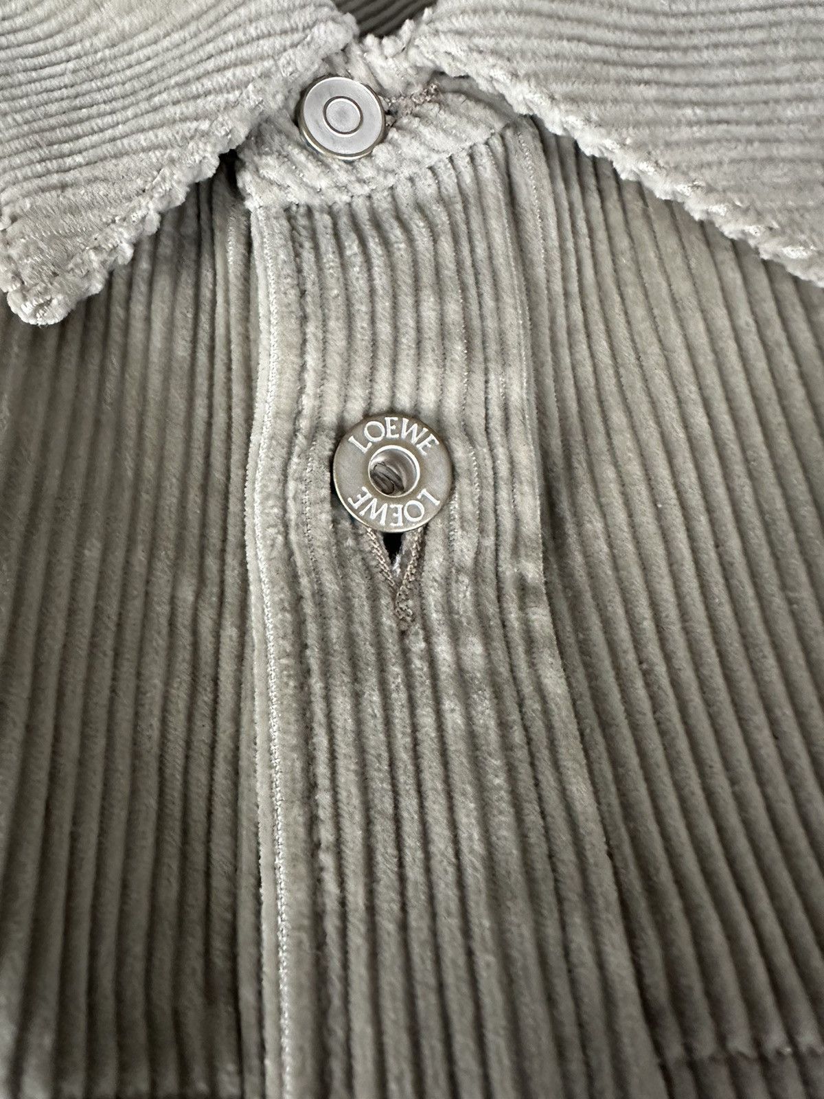 Loewe Loewe Men's Natural Corduroy Overshirt Creta Size US XS / EU 42 / 0 - 8 Thumbnail