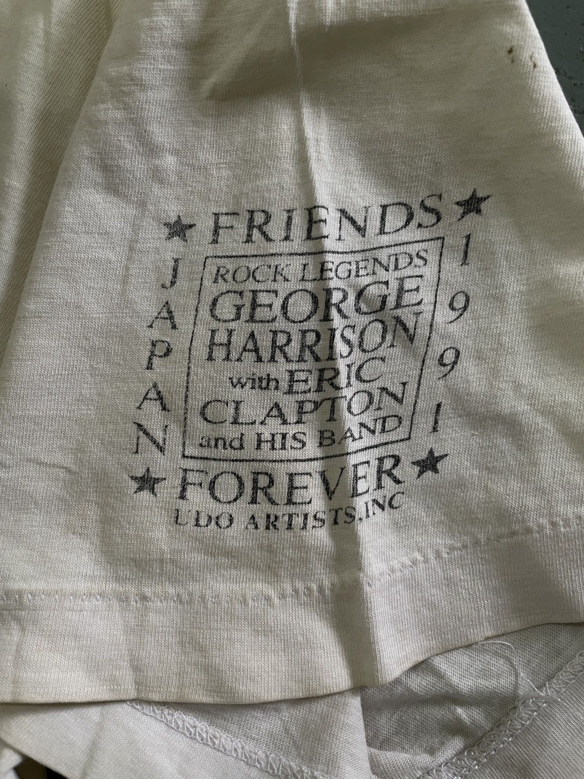 Band Tees × Vintage Vintage 90s George Harrison with Eric Clapton Band Tees Size US M / EU 48-50 / 2 - 4 Thumbnail