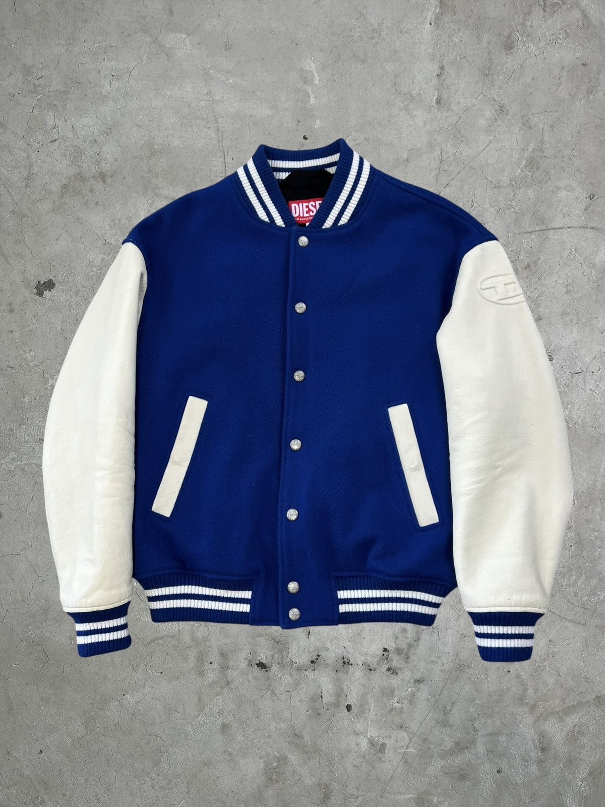 Diesel Diesel Leather Sleeve Varsity Jacket Size US S / EU 44-46 / 1 - 1 Thumbnail