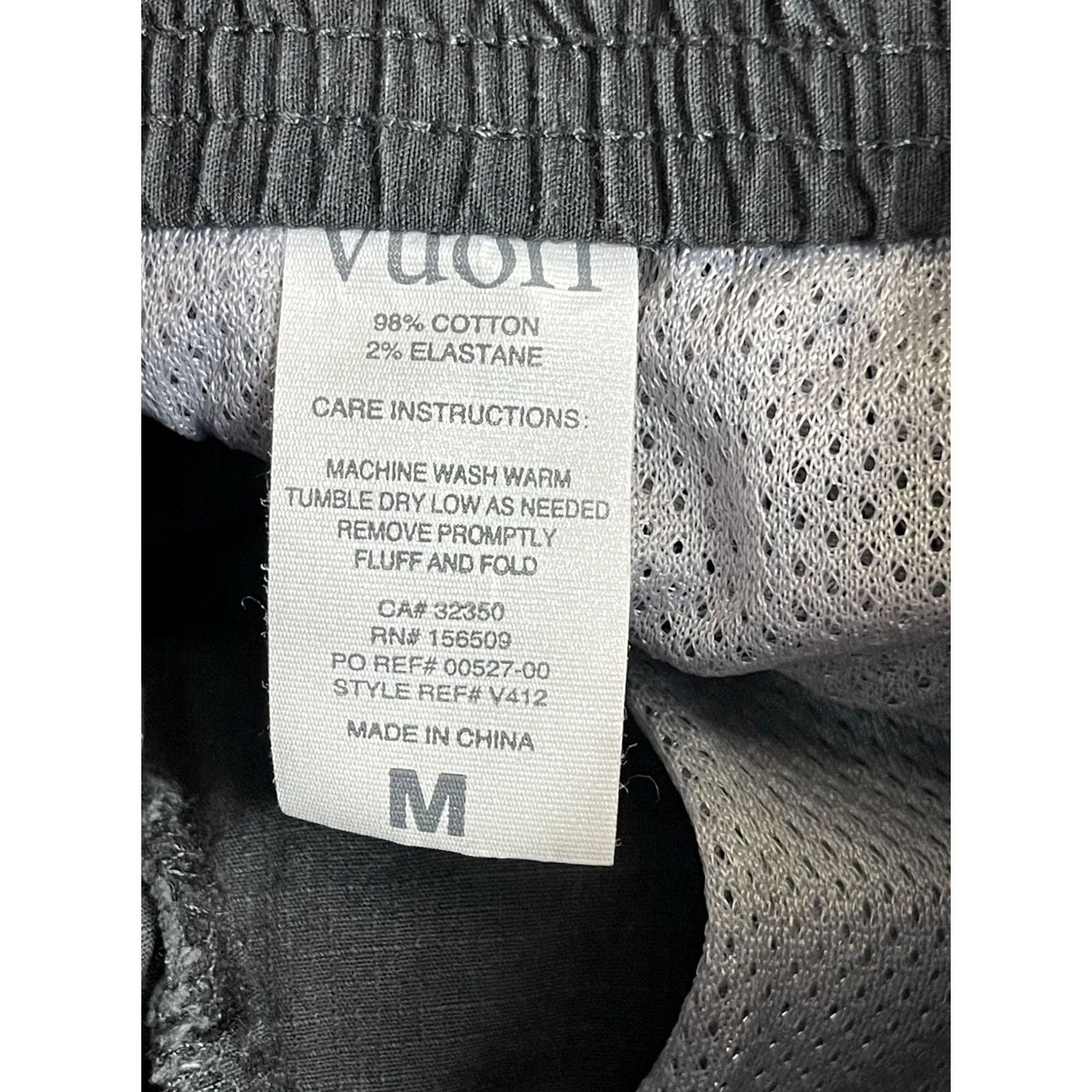 Vuori Vuori Pants Mens M Charcoal Gray Ripstop Pant Tapered Slim Fit Elastic Waist Size US 31 - 4 Thumbnail