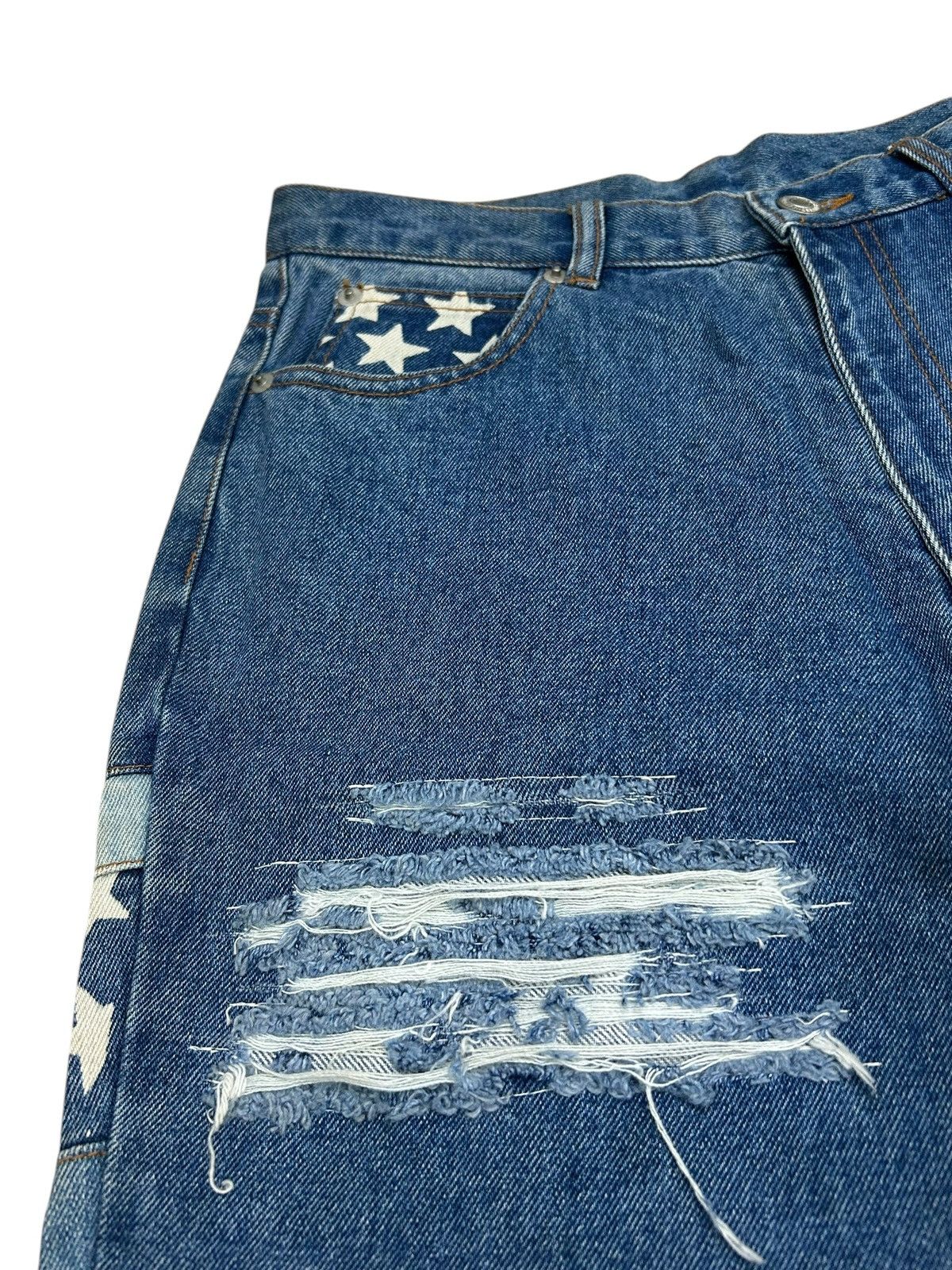 Hysteric Glamour 80s Flare Retro Pop Japan Jean Distressed Huggy Star Style Size US 28 / EU 44 - 7 Thumbnail