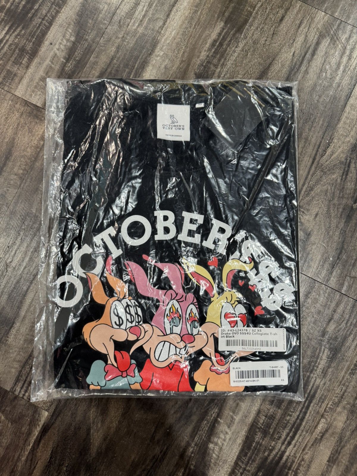 October's Very Own Drake Octobers Very Own $$$4U Collegiate T-Shirt Black Size US XS / EU 42 / 0 - 5 Thumbnail