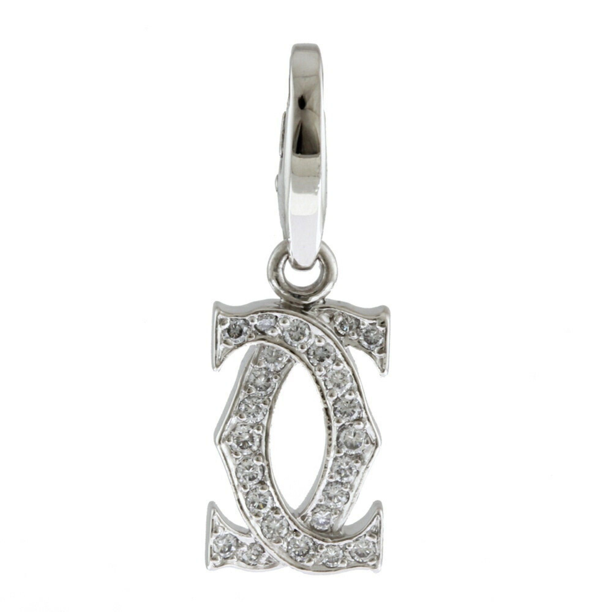 image of Cartier 2C Diamond Pendant Top 18K Ladies Brj10000000119251 in Gold, Women's
