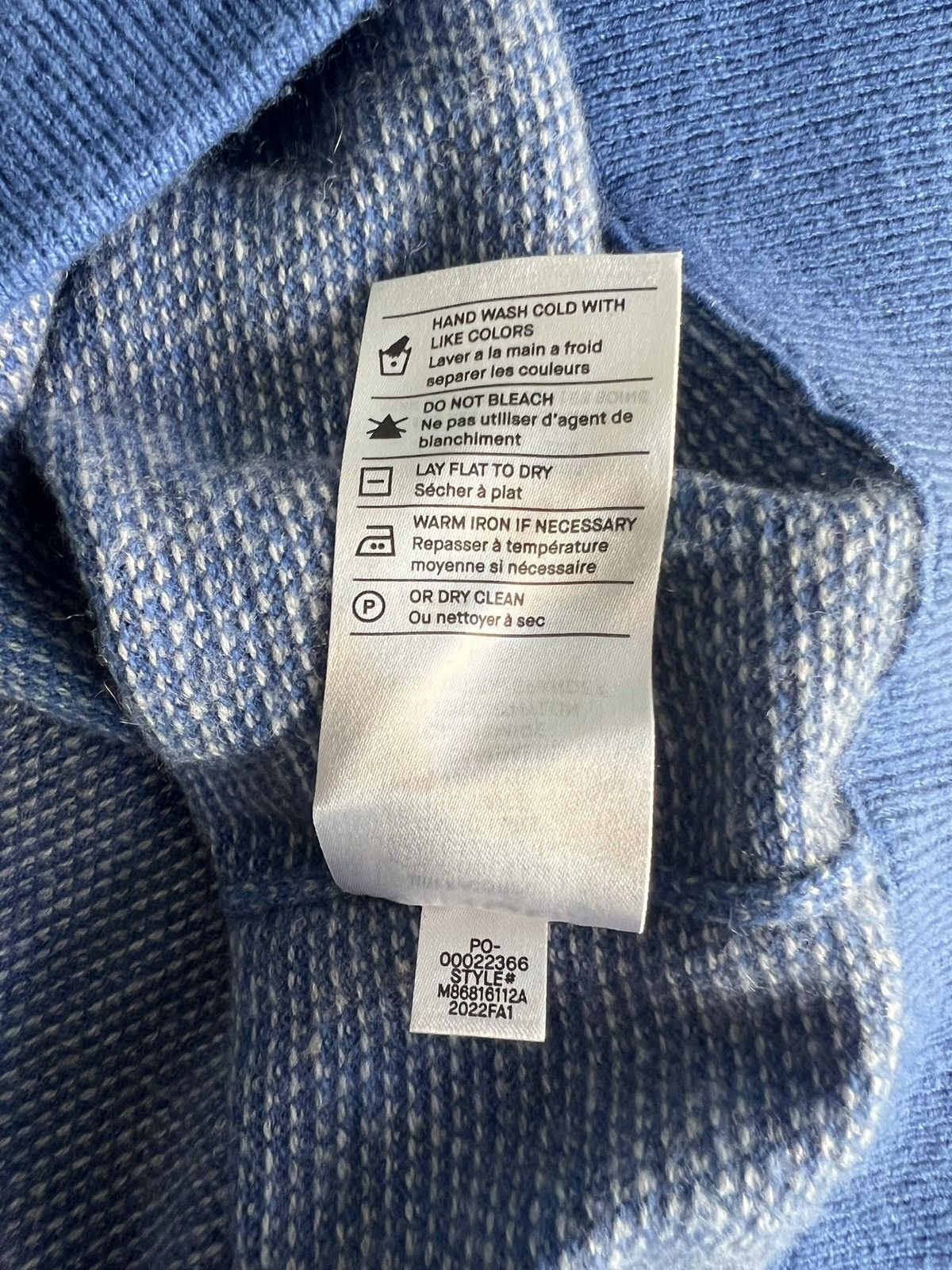 Vince Vince Blue Knit Crewneck Sweater Size L/G Size US L / EU 52-54 / 3 - 5 Thumbnail