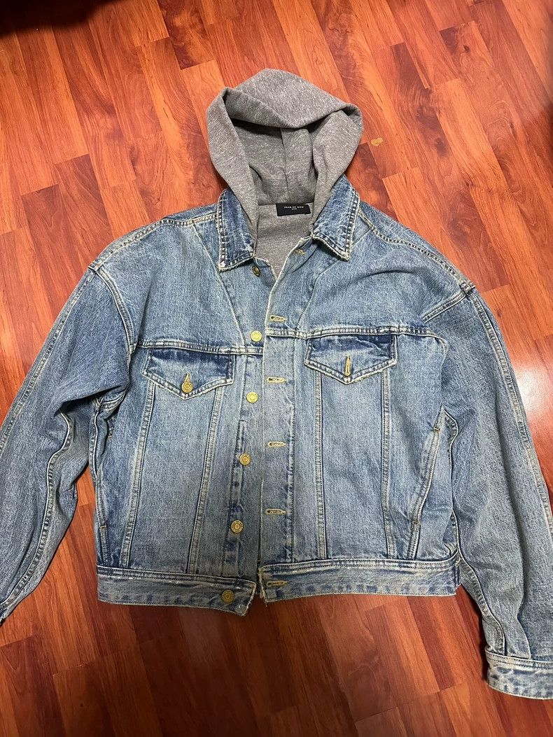 Fear of God Fear of God 5th Denim Hooded Jacket Size US M / EU 48-50 / 2 - 1 Thumbnail