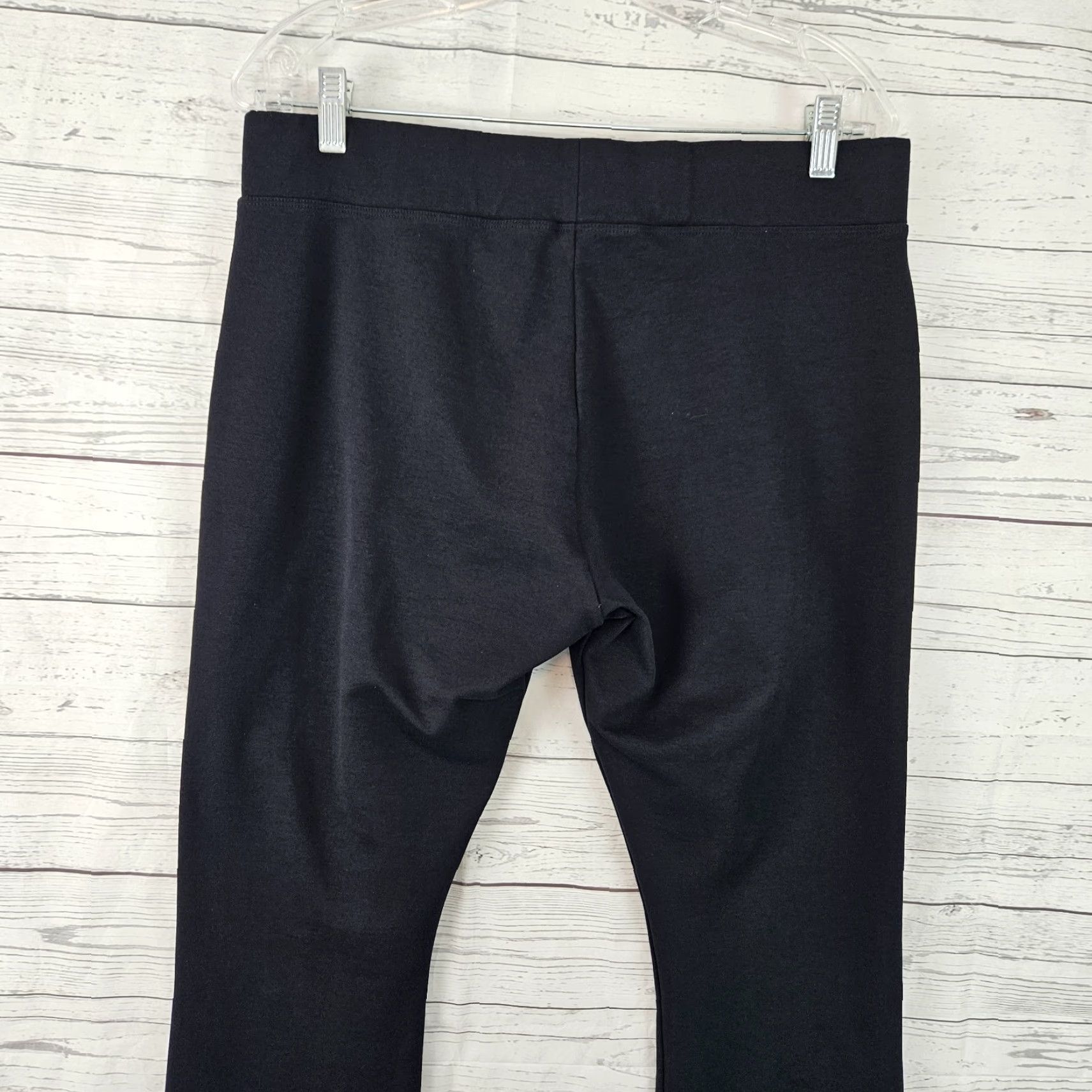 Vintage American Giant Womens Cropped Pants Sz 16 Black High Rise Pull On Size 38" / US 16 / IT 52 - 4 Thumbnail
