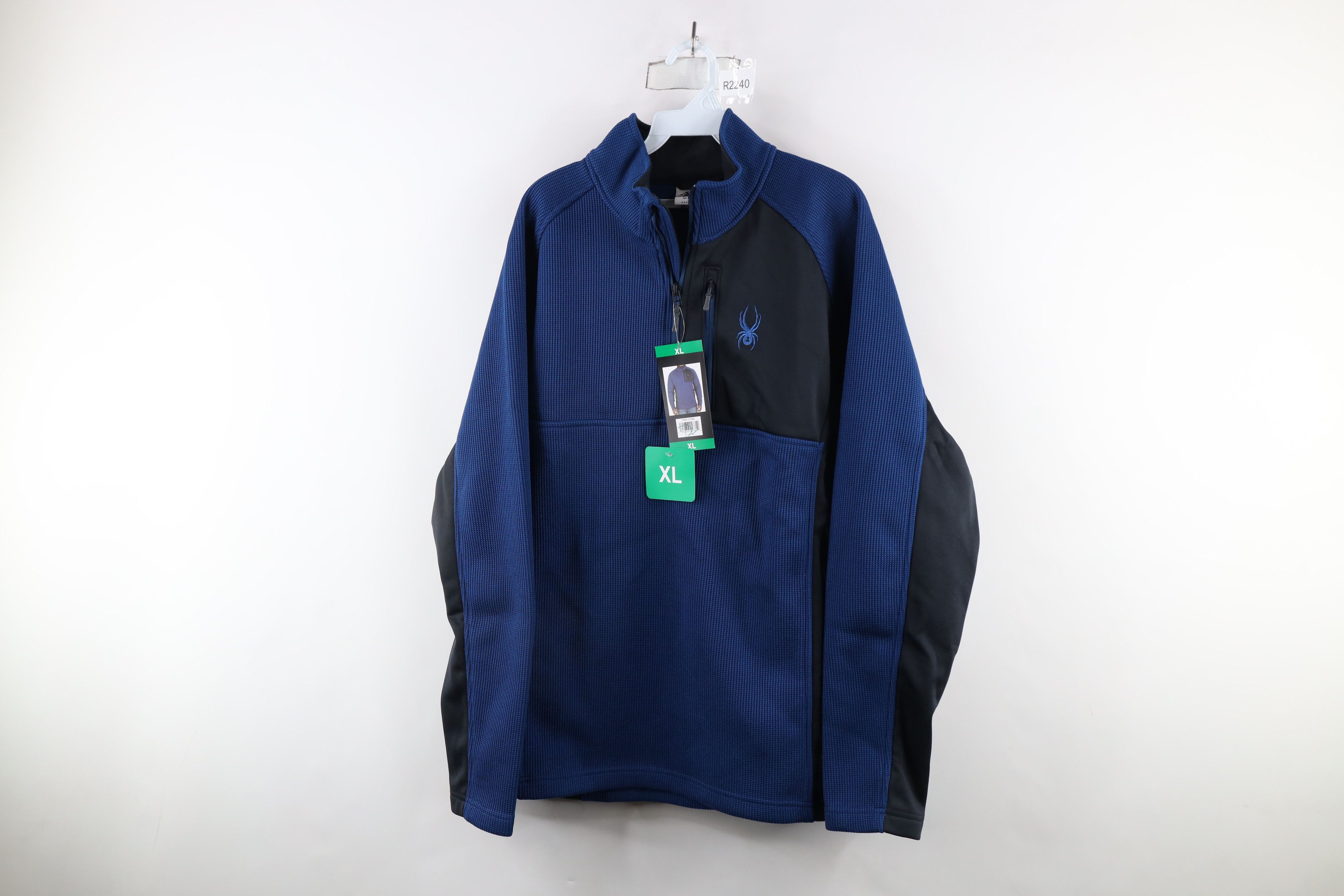 Spyder × Vintage New Spyder Gait Ribbed Knit Half Zip Pullover Sweater Jacket Size US XL / EU 56 / 4 - 1 Thumbnail