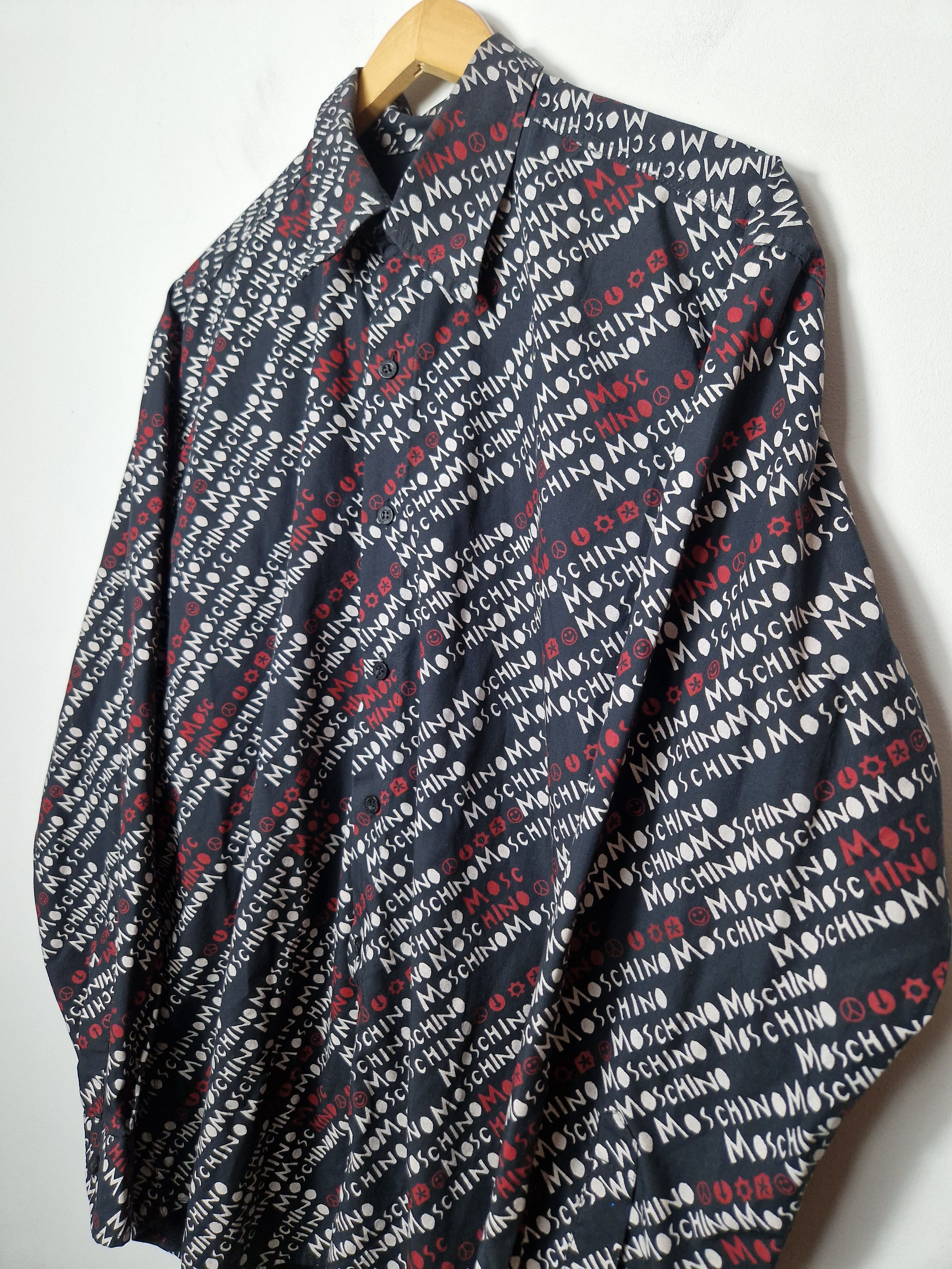 Moschino Moschino monogram multilogo shirt Size US L / EU 52-54 / 3 - 2 Thumbnail