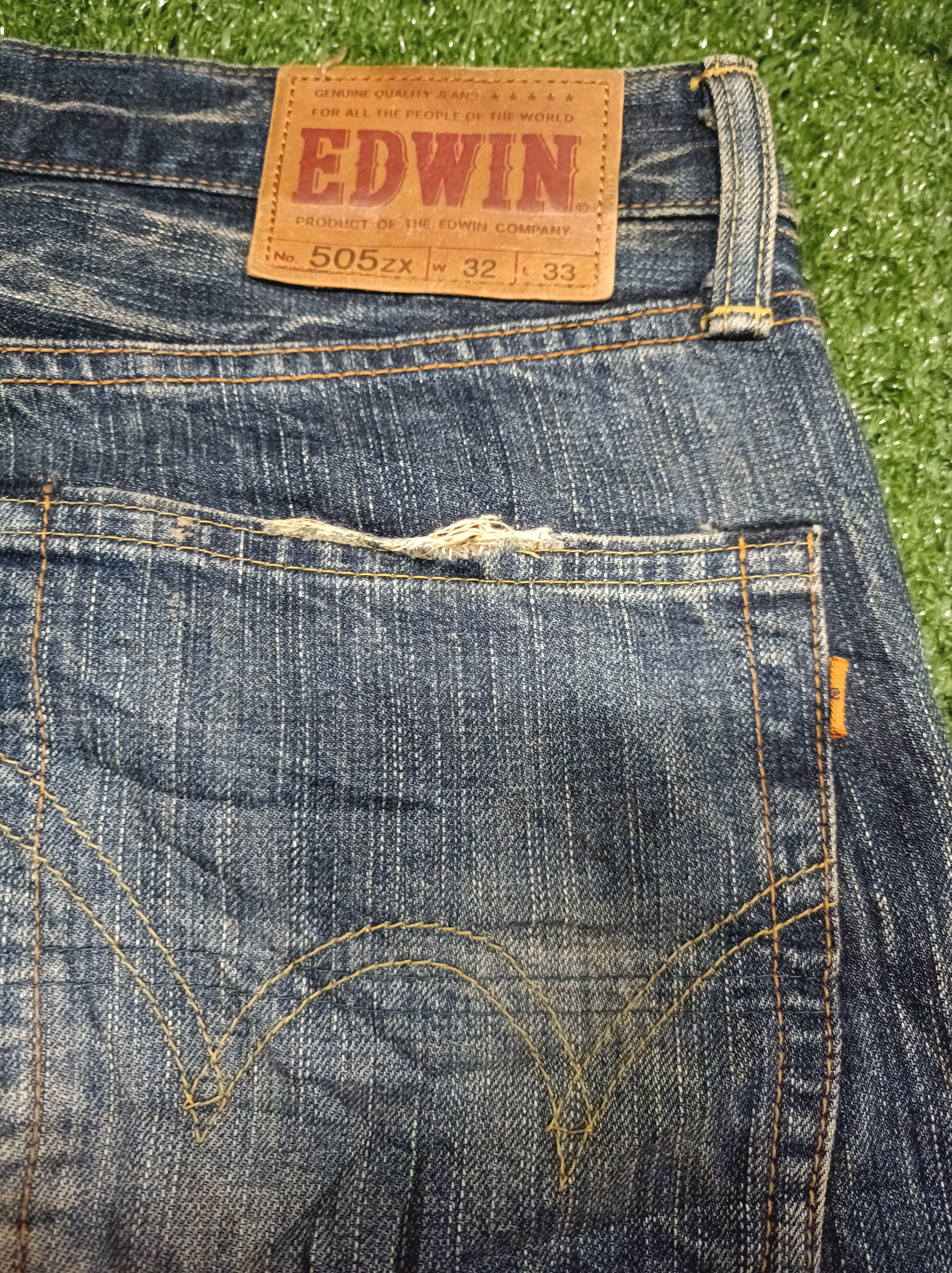 Edwin EDWIN 505zx selvedge Orentab and nice design. Size US 33 - 7 Thumbnail