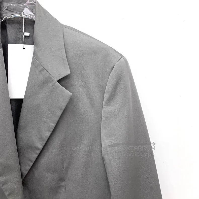 Prada Prada 23 gray triangle standard cotton lapel single-breast Size XXS / US 00 / IT 34 - 3 Thumbnail