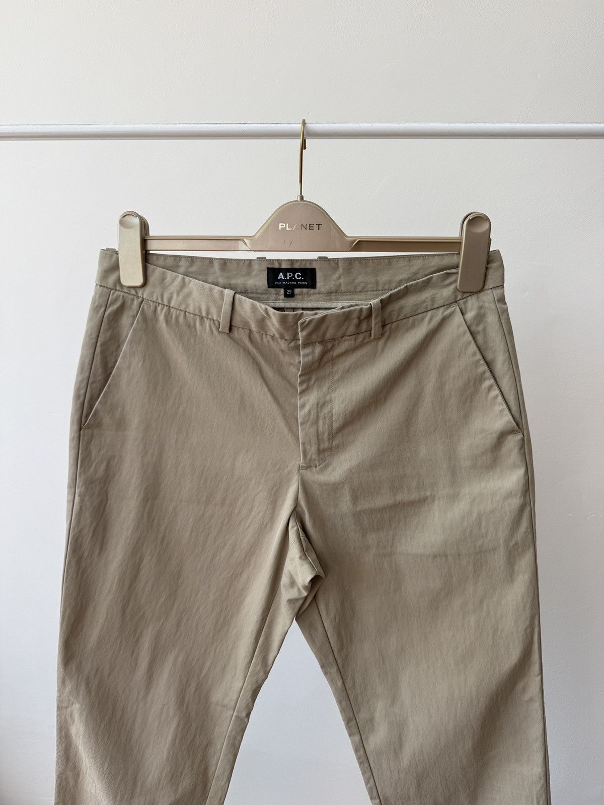 A.P.C. Vintage A.P.C. Beige Chino Pants Men’s Minimal Straight Leg Size US 29 - 5 Thumbnail