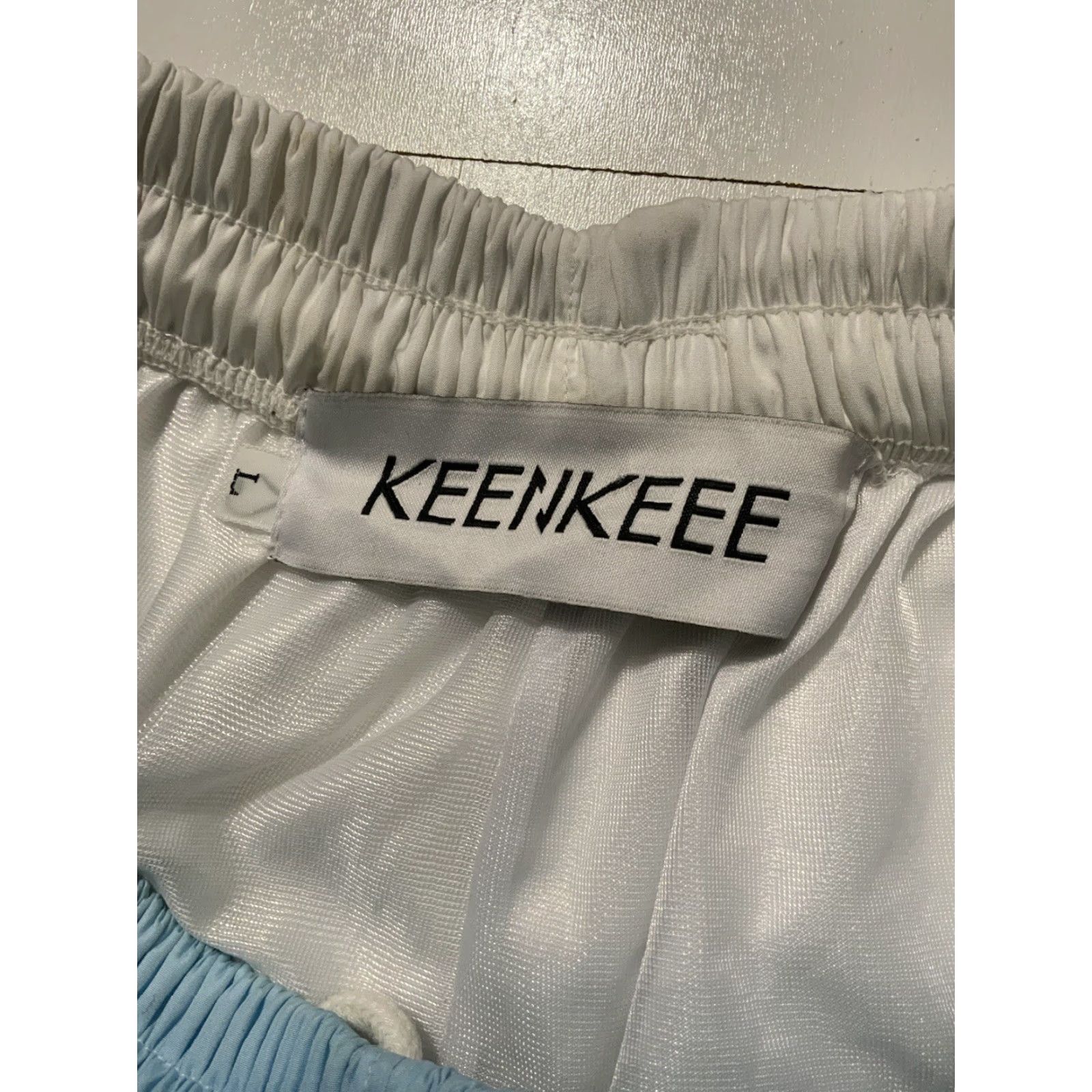 Vintage Keenkeee Keenkee Stalagmite Thorn Cloud Polyester Swim Trunk Board Shorts Sz. L Blue Mens Board Shorts Lined Swim Bottoms Stained Pre-owned Size US 33 - 5 Thumbnail