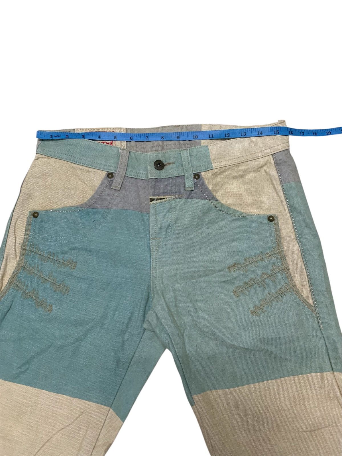 Marithe + Francois Girbaud MARITHE FRANCOIS GIRBAUD COLOUR BLOCK DENIM JEANS Size US 31 - 6 Thumbnail