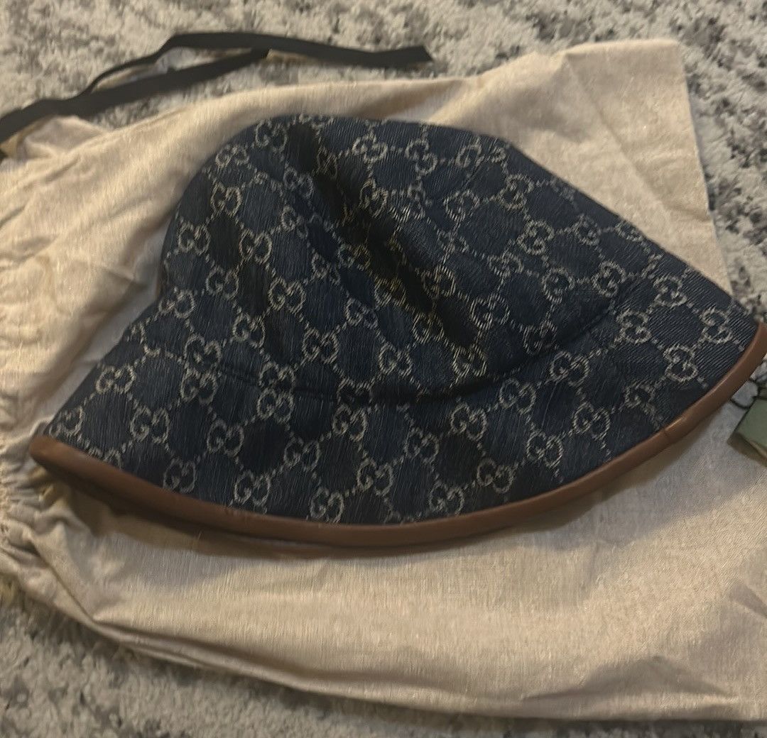 Gucci Gucci GG Denim Bucket Hat size L Size ONE SIZE - 2 Thumbnail