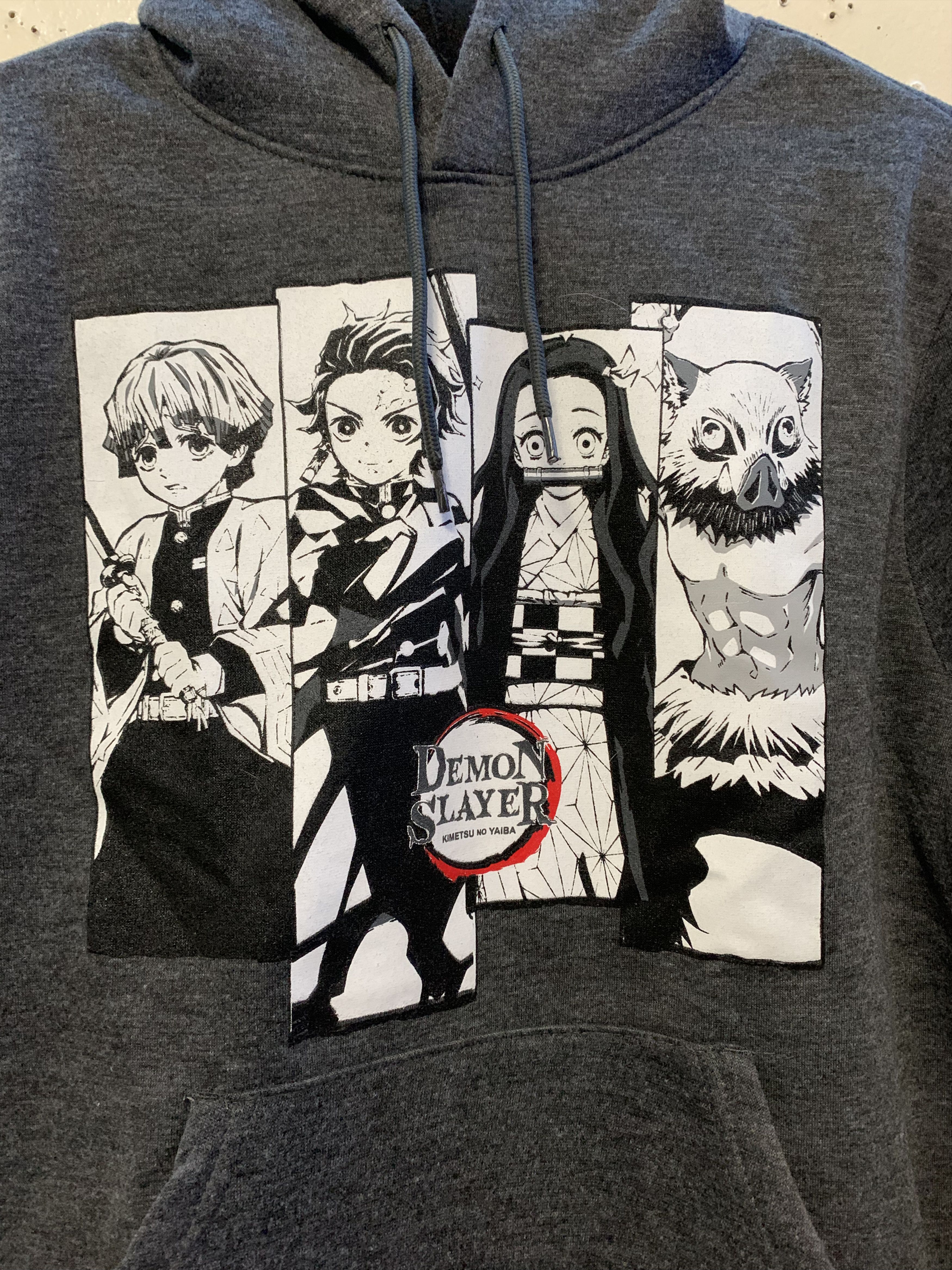 Anime DEMON SLAYER Hoodie ⊛ GRAY/WHITE ⊛ Brand New Size US M / EU 48-50 / 2 - 4 Thumbnail