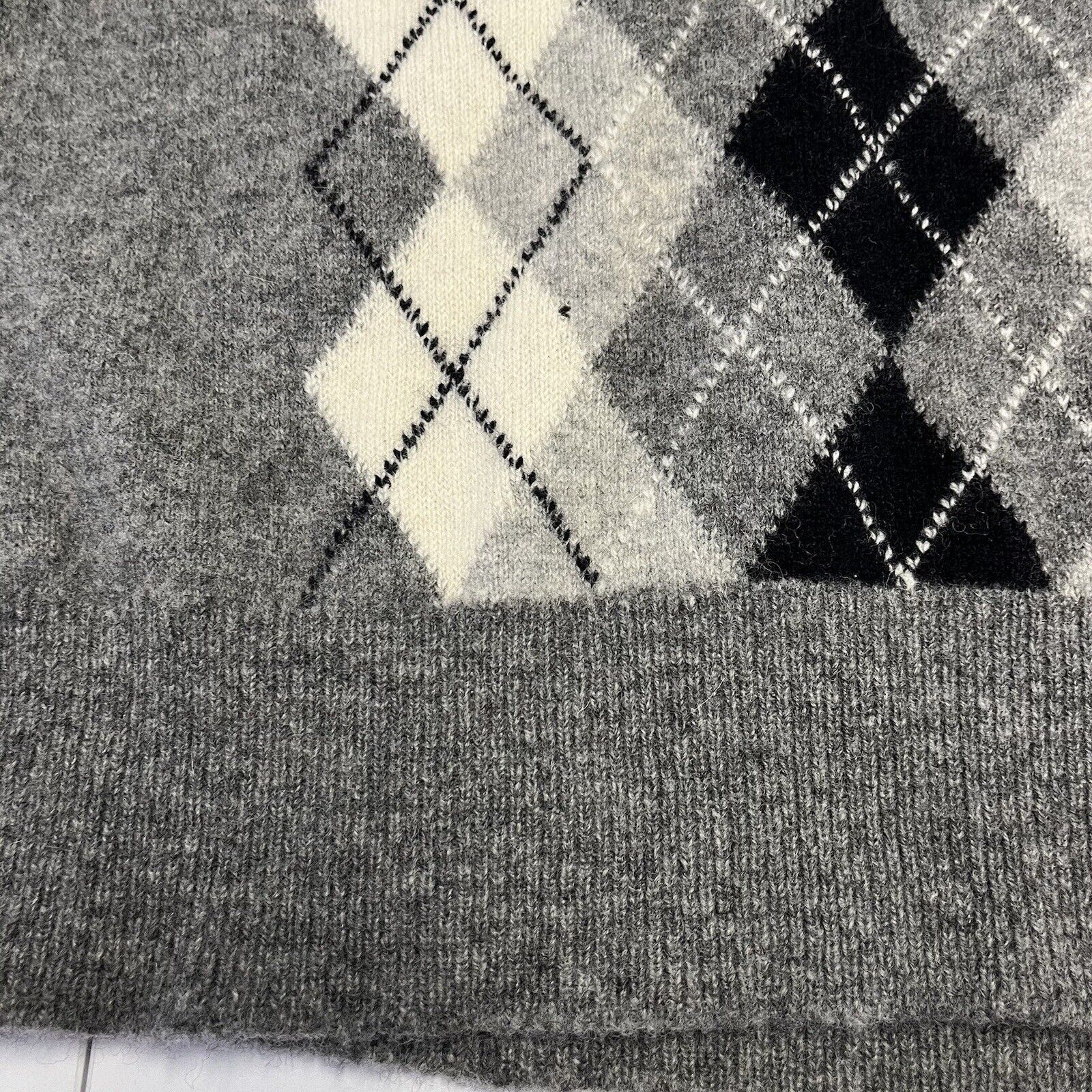 Pendleton Vintage Pendleton Wool Sweater Adult XL Argyle Pattern Gray Size US XL / EU 56 / 4 - 4 Thumbnail