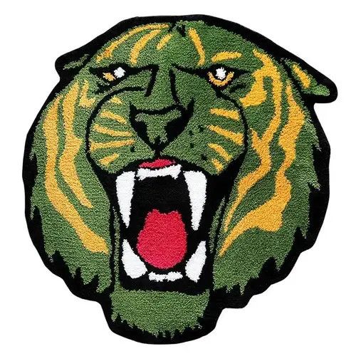 Designer Green Tiger Mat Home Size ONE SIZE - 2 Thumbnail