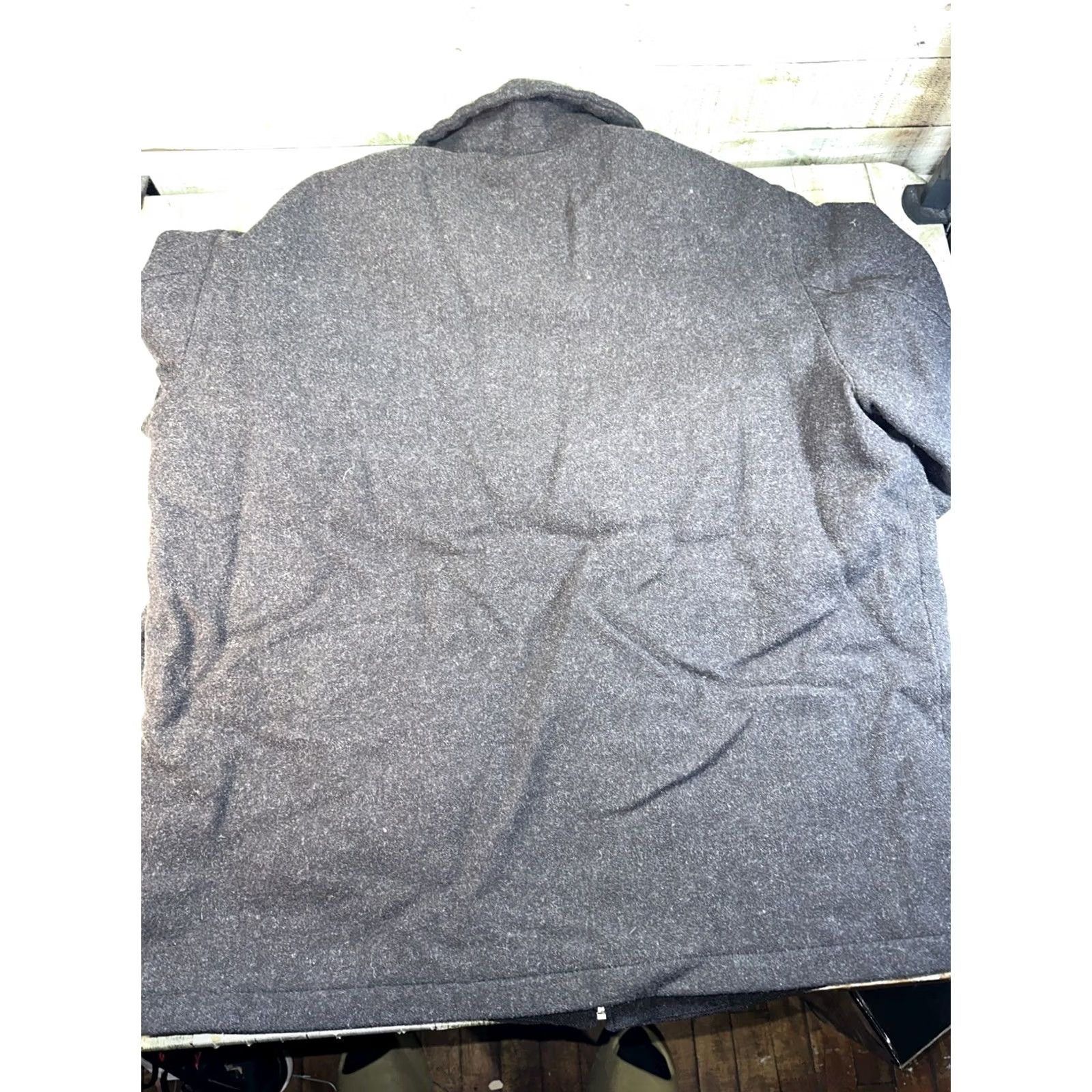 Liz Claiborne VINTAGE Liz Claiborne Coat Wool Parka grey XL Men Size US XL / EU 56 / 4 - 7 Thumbnail