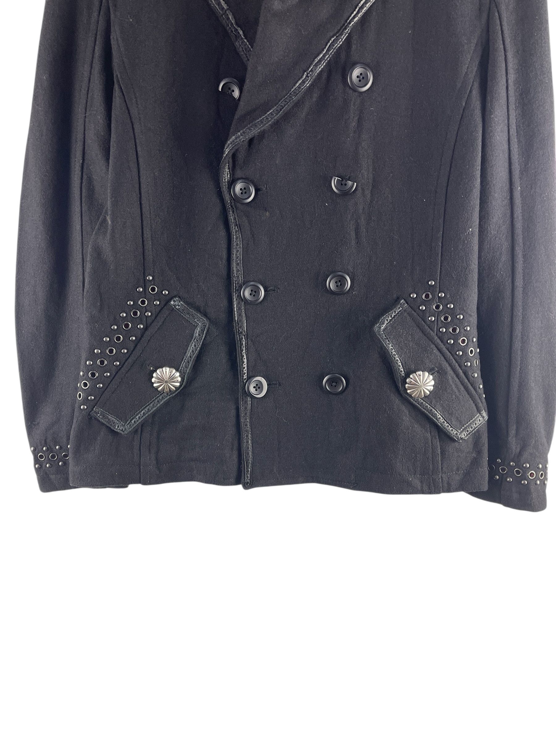 Japanese Brand MIDAS Studded Double-Breasted Pea Coat Jacket Size US S / EU 44-46 / 1 - 10 Thumbnail